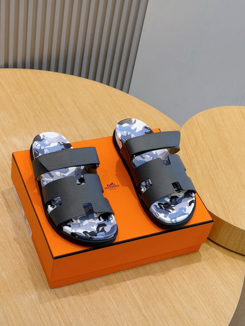 Hermes Chypre Sandals: Calfskin Leather, Ergonomic Sole, Adjustable Straps 1 Hermes Chypre Sandals: Calfskin Leather, Ergonomic Sole, Adjustable Straps