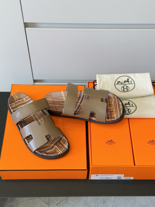 Hermes Chypre Sandals: Full Leather, Ergonomic Sole, Adjustable Straps 1 Hermes Chypre Sandals: Full Leather, Ergonomic Sole, Adjustable Straps