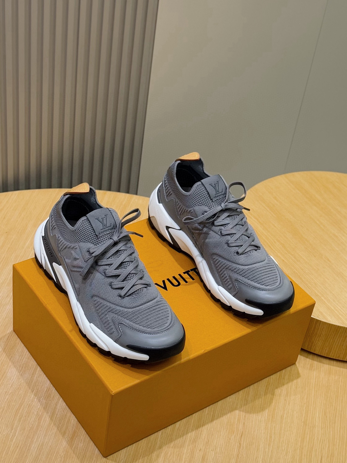Men's VNR Knit Sneakers with Brand Logo, Rubber Sole - Sizes 39-44 3 i1756049048491 3869 0 1