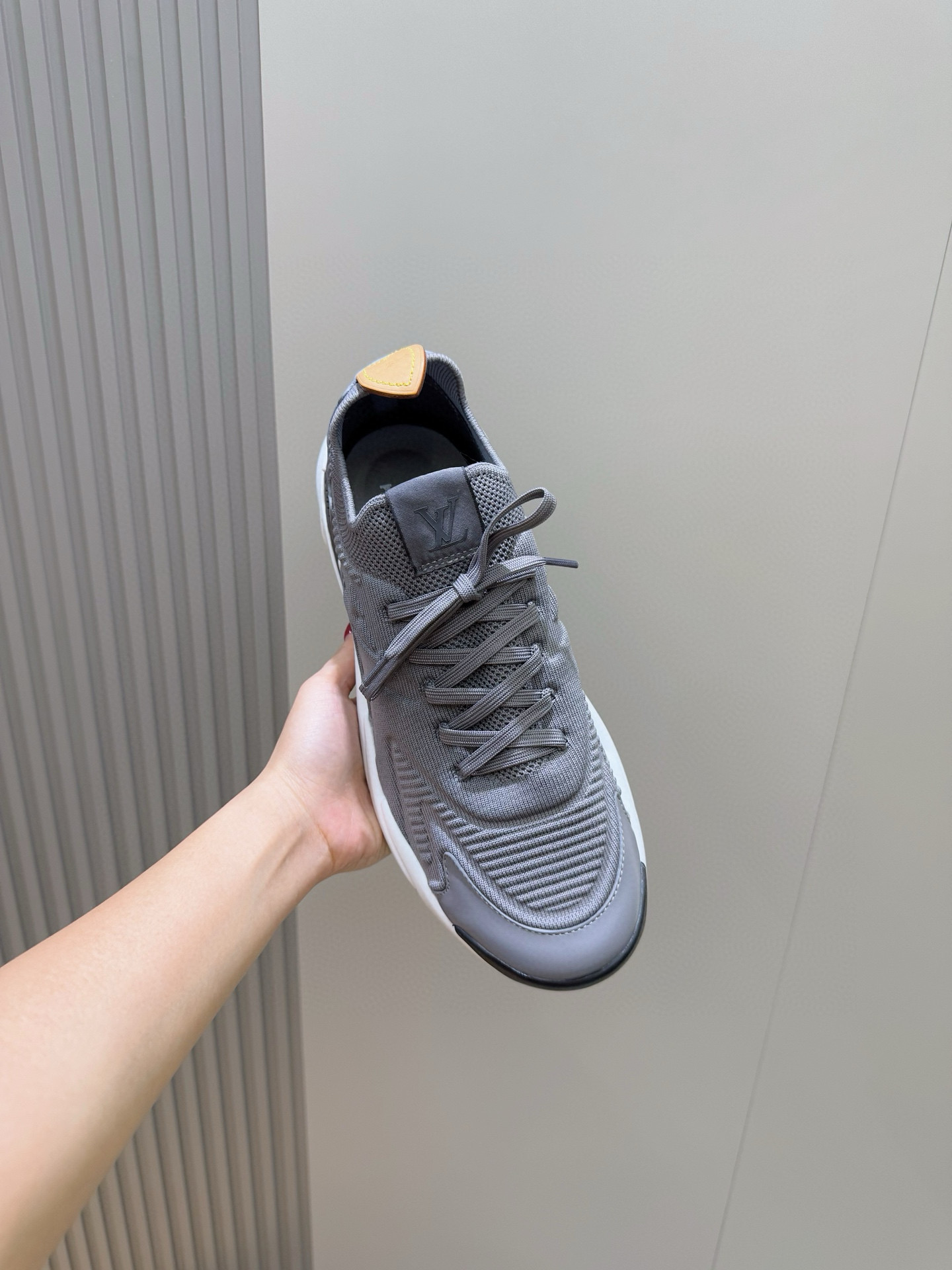 Men's VNR Knit Sneakers with Brand Logo, Rubber Sole - Sizes 39-44 6 i1756049049268 5051 0 4