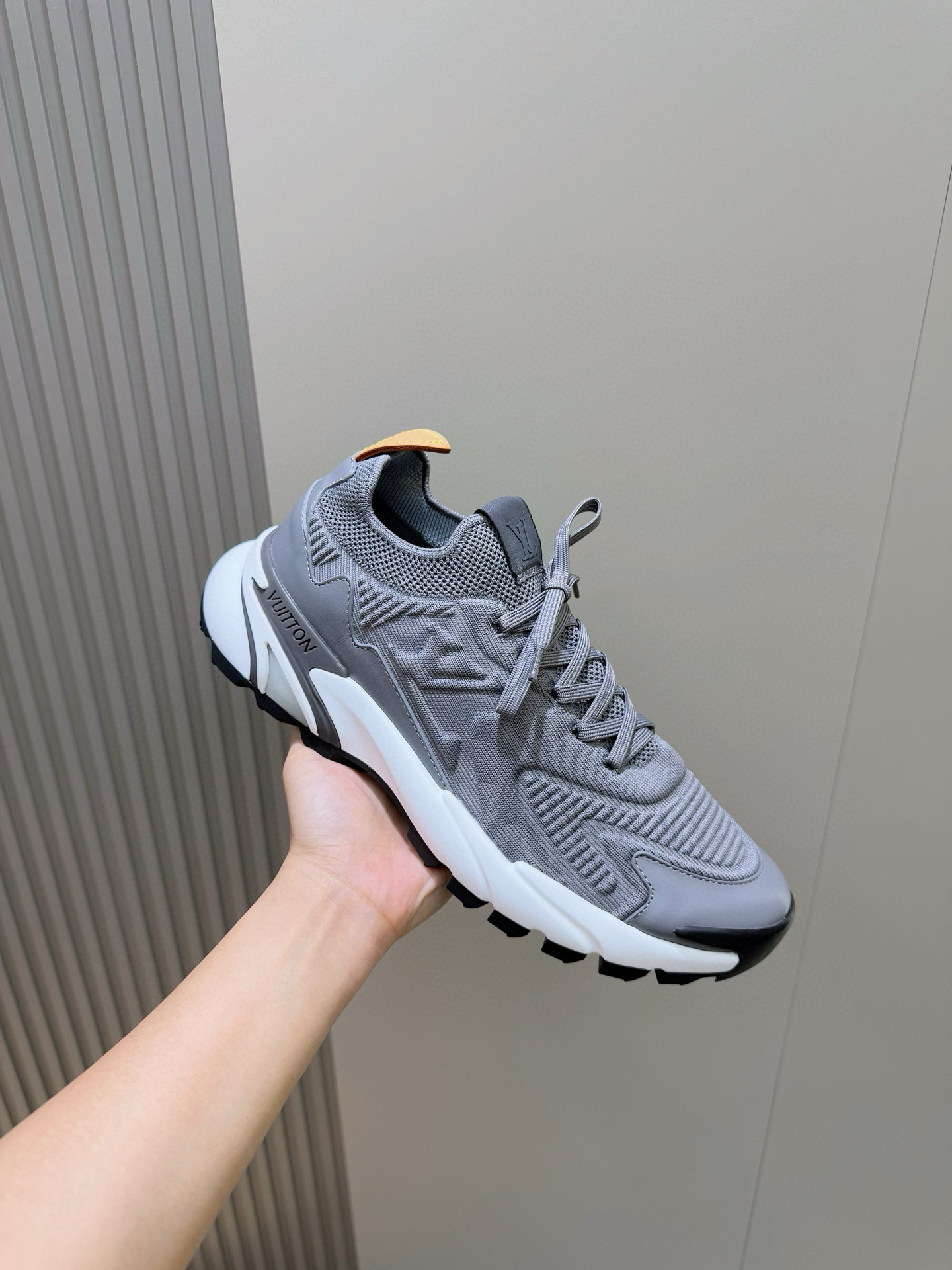 Men's VNR Knit Sneakers with Brand Logo, Rubber Sole - Sizes 39-44 7 i1756049049269 2819 0 5