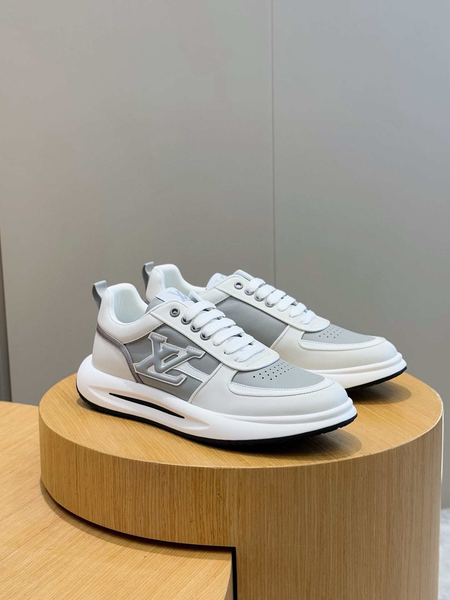 Louis Vuitton Men's Leather Sneakers: Soft Calfskin, Embossed Logo, Rubber Sole 4 i1756050534792 1501 0 2