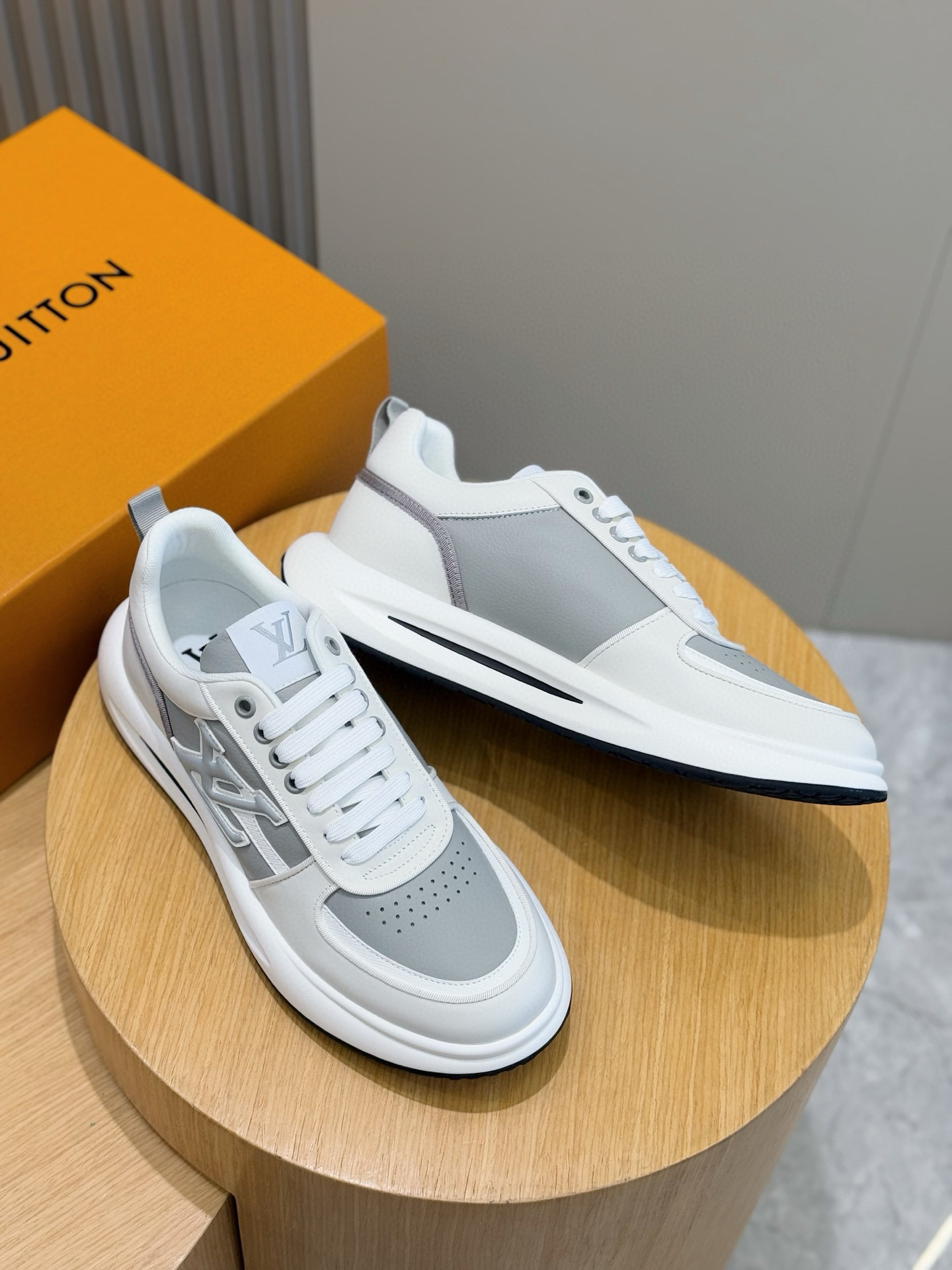 Louis Vuitton Men's Leather Sneakers: Soft Calfskin, Embossed Logo, Rubber Sole 8 i1756050535603 525 0 6