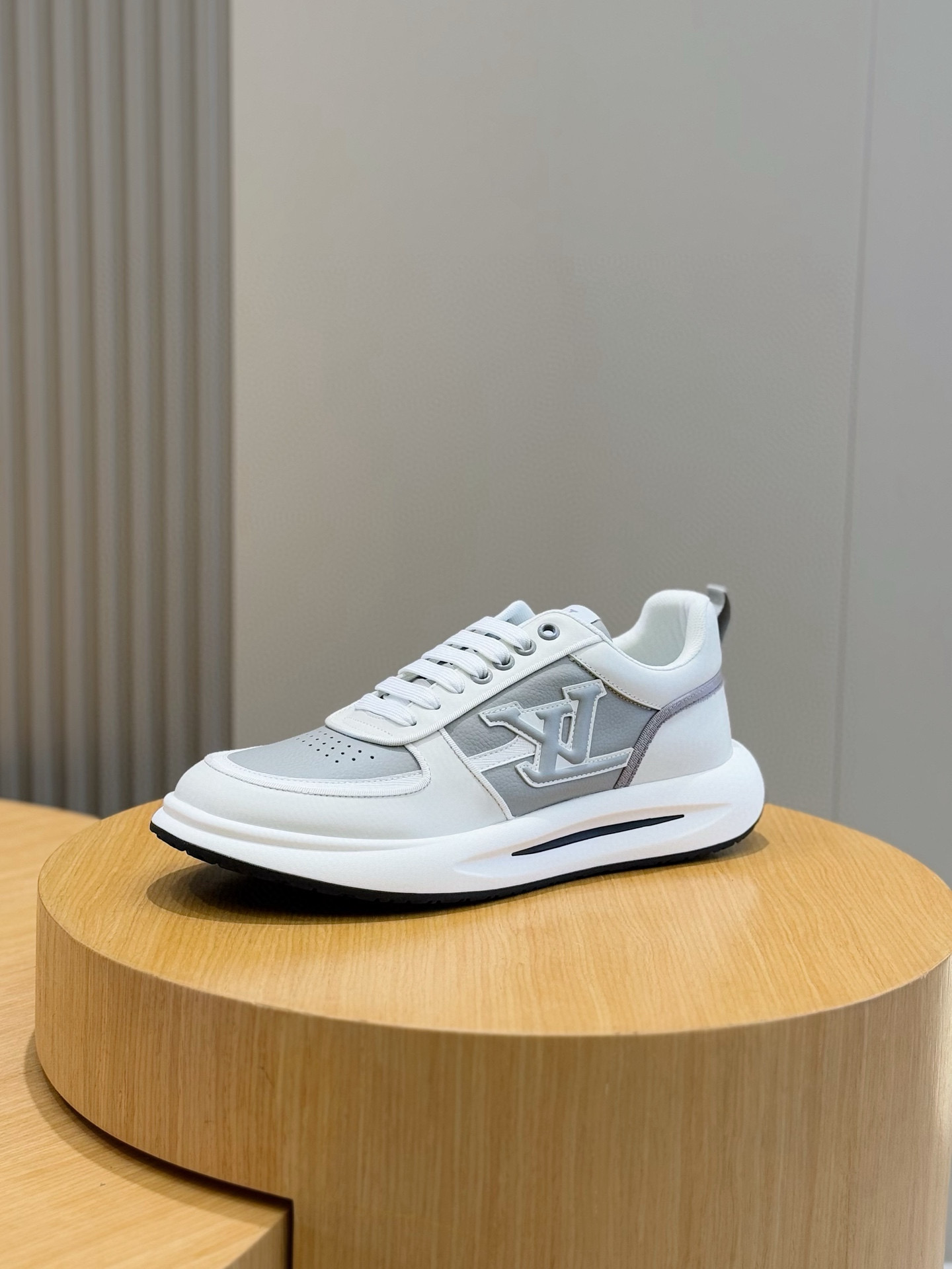 Louis Vuitton Men's Leather Sneakers: Soft Calfskin, Embossed Logo, Rubber Sole 3 i1756050535605 8813 0 1