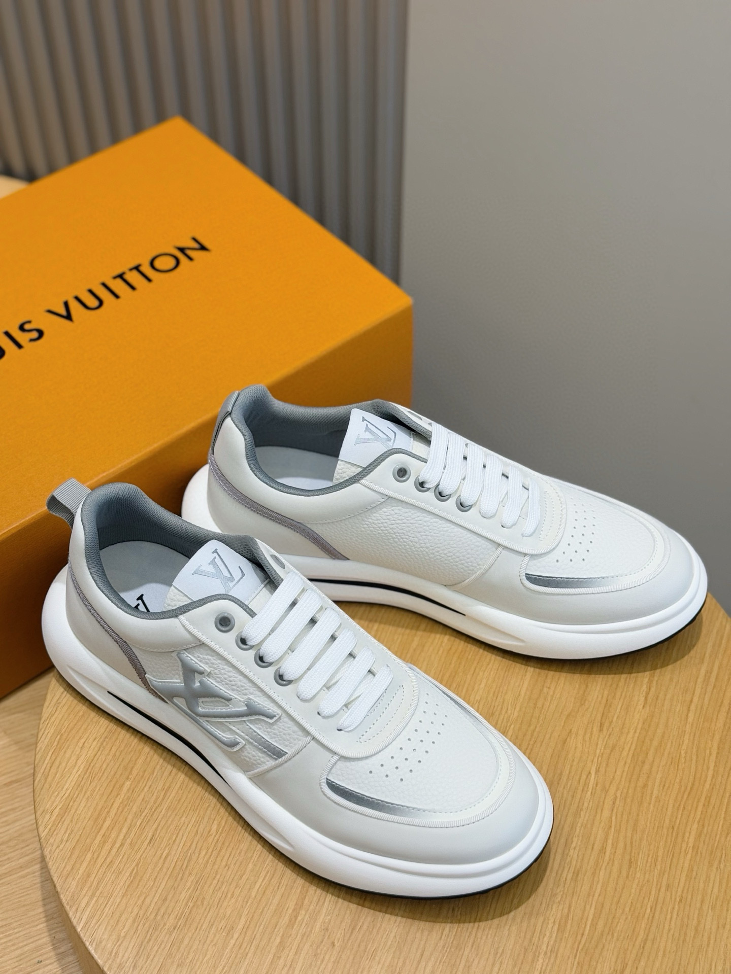 Louis Vuitton Men's Trainer: Supple Calf Leather, Embossed Logo, Lightweight Rubber Sole 9 i1756050656635 3268 0 7