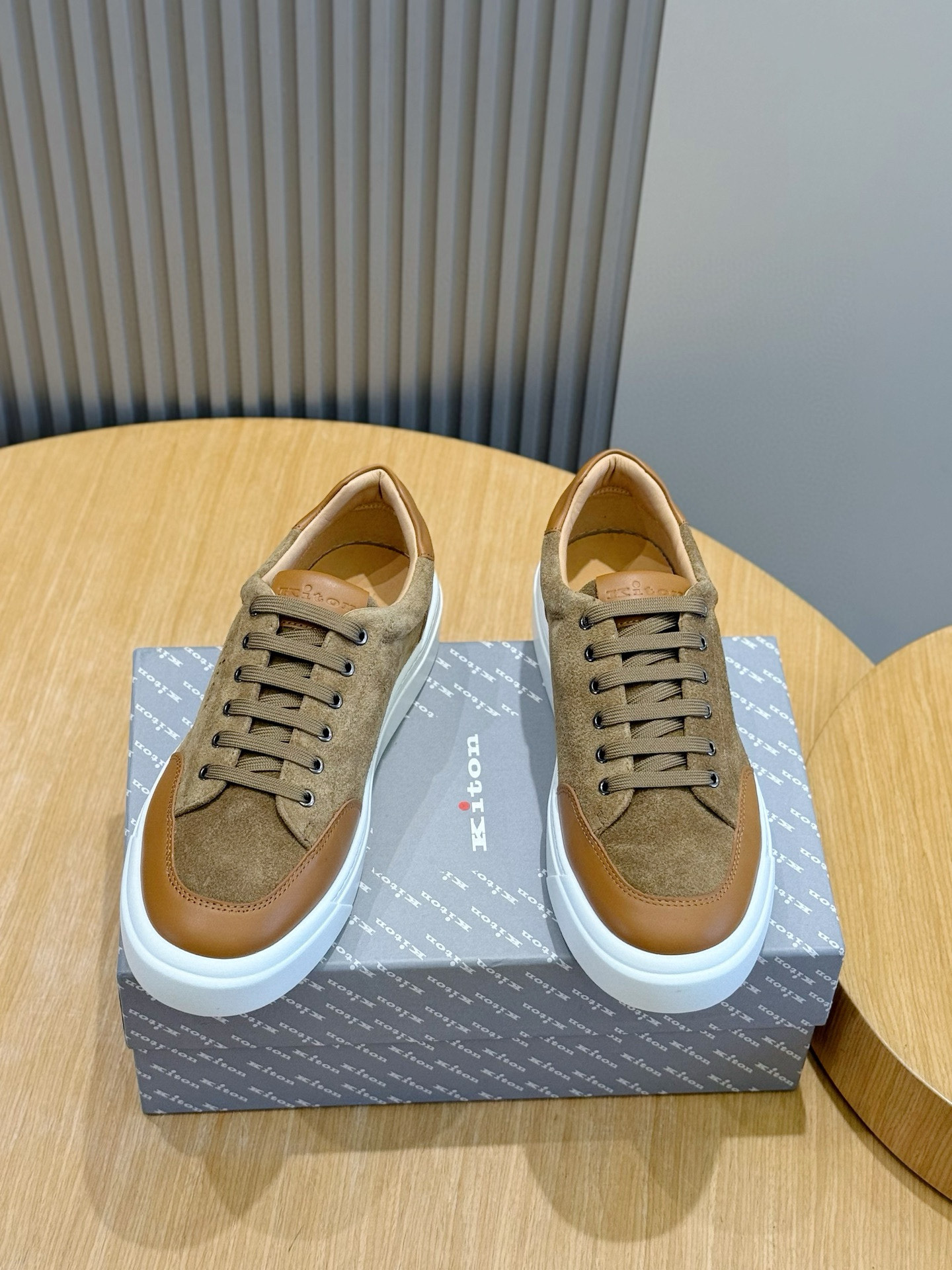 Kiton Men’s Fashion Sneakers – Italian Design, Comfortable, and Breathable