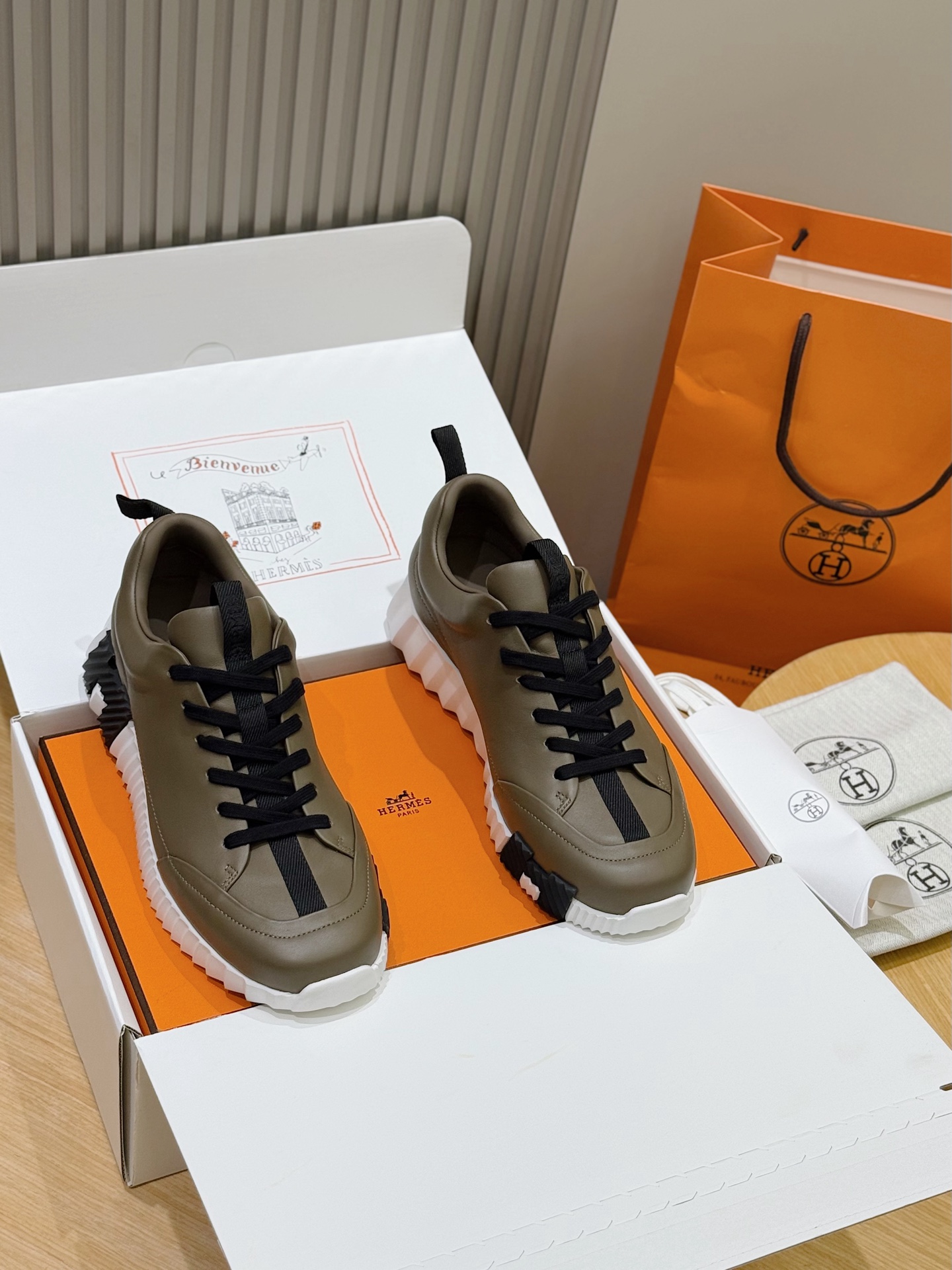 Hermes Style Black Leather Men's Shoes Lookbook Reference image 1