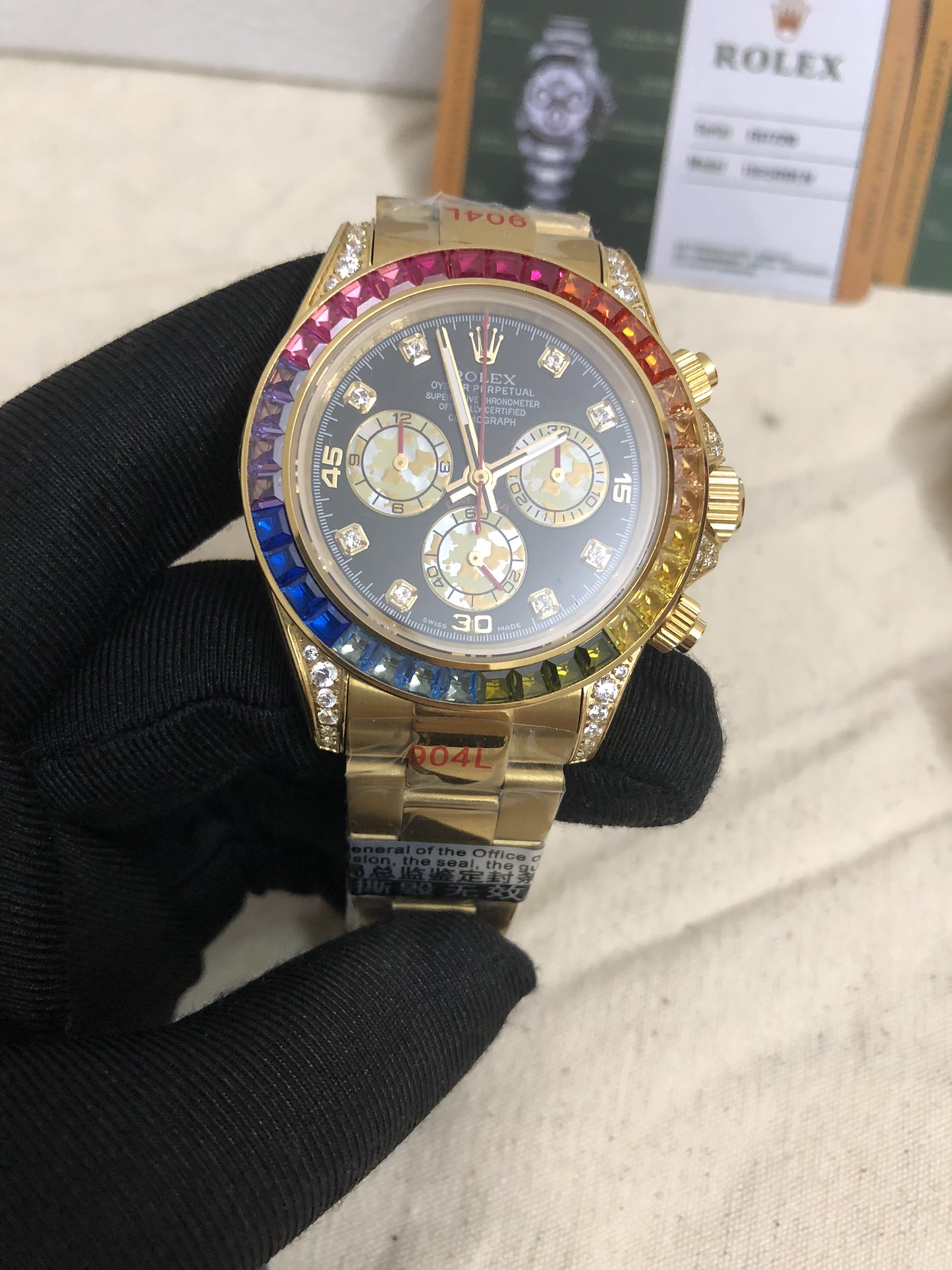 Réplica de diseñador marca
 Rolex Reloj Lujo barato