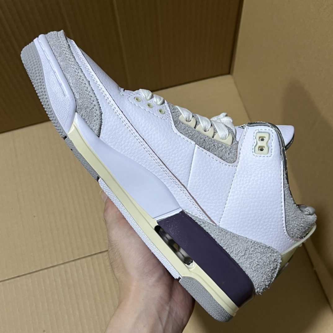 Air Jordan 3 Retro SP Sneakers White Violet Ore DH3434-105 9 i1723741627 7310 0
