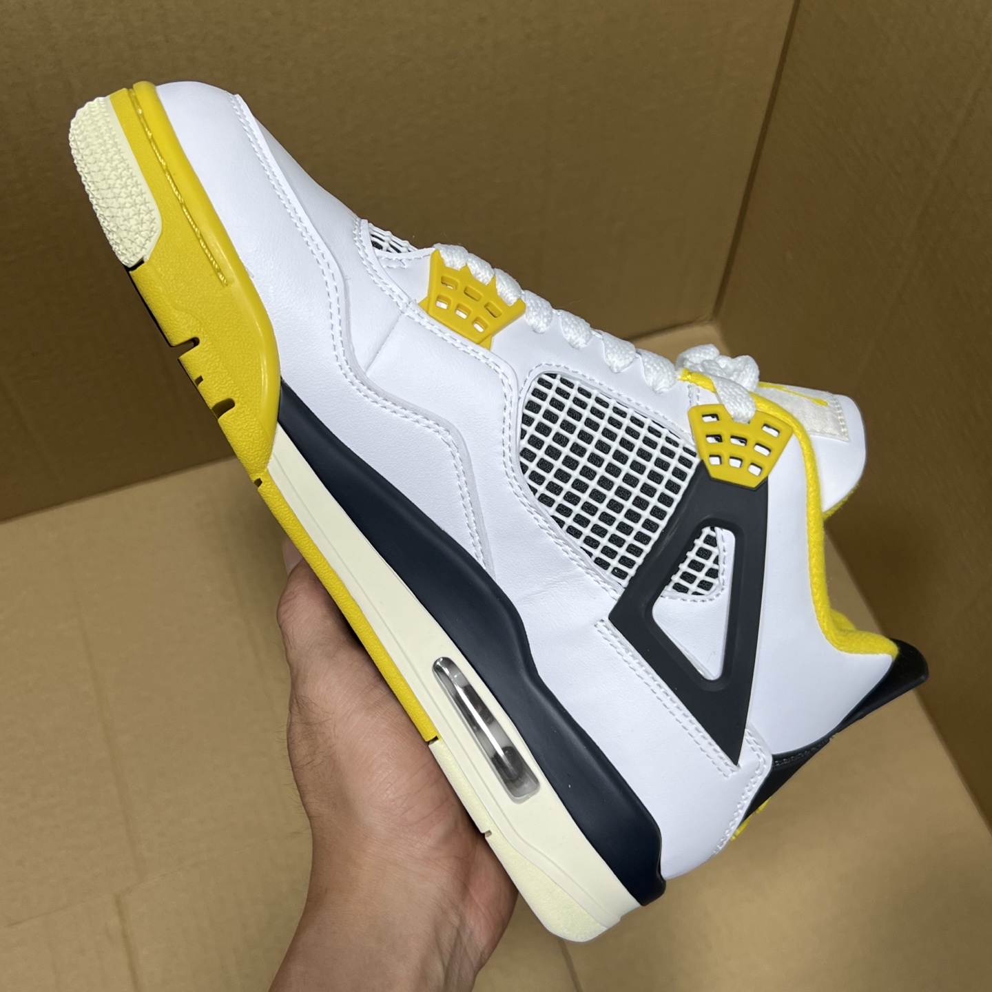 Air Jordan 4 Retro Lightning (2021) Men's Shoe - Premium Quality, Sizes 40-48.5 8 i1746643769410 5014 0 7