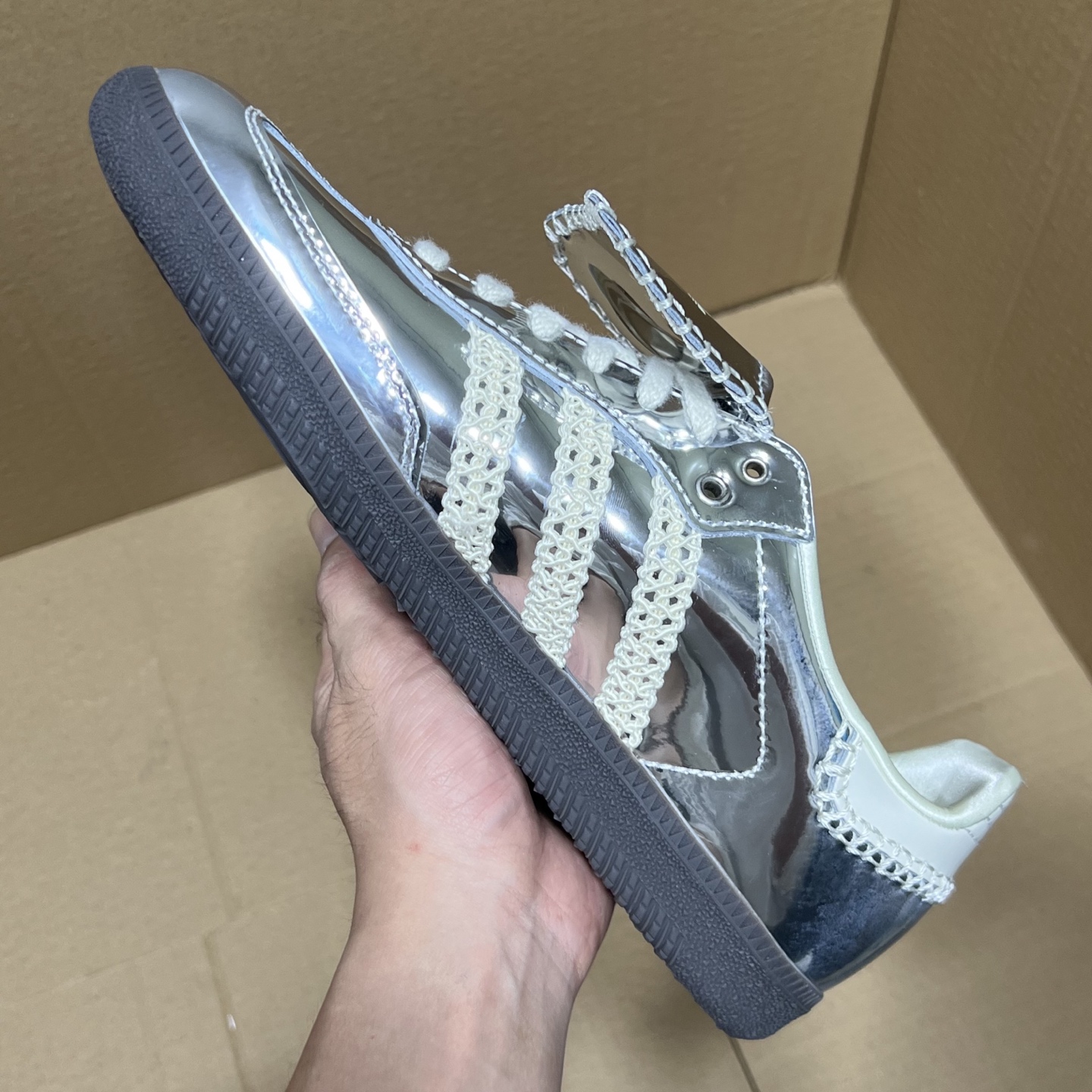 
纯原版-Wales Bonner x AD Originals Samba Classic Silve