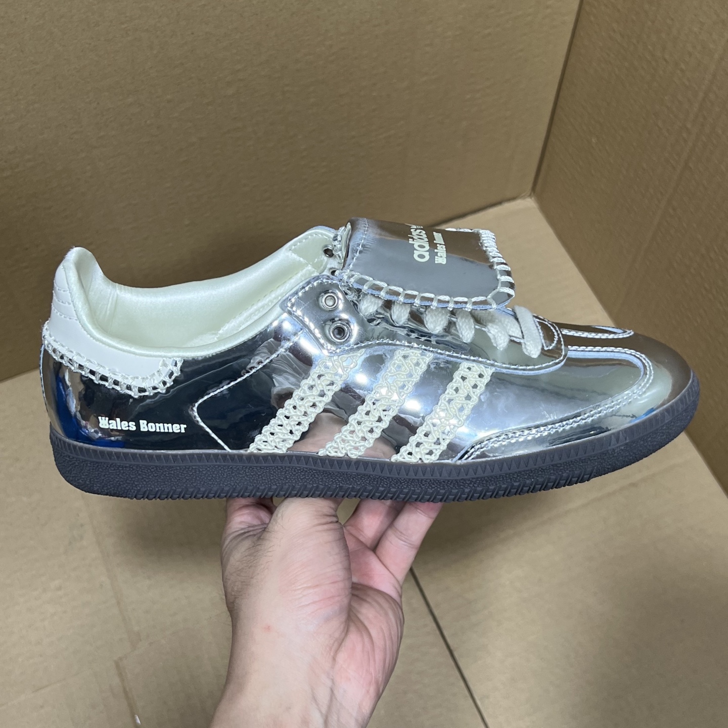 
纯原版-Wales Bonner x AD Originals Samba Classic Silve