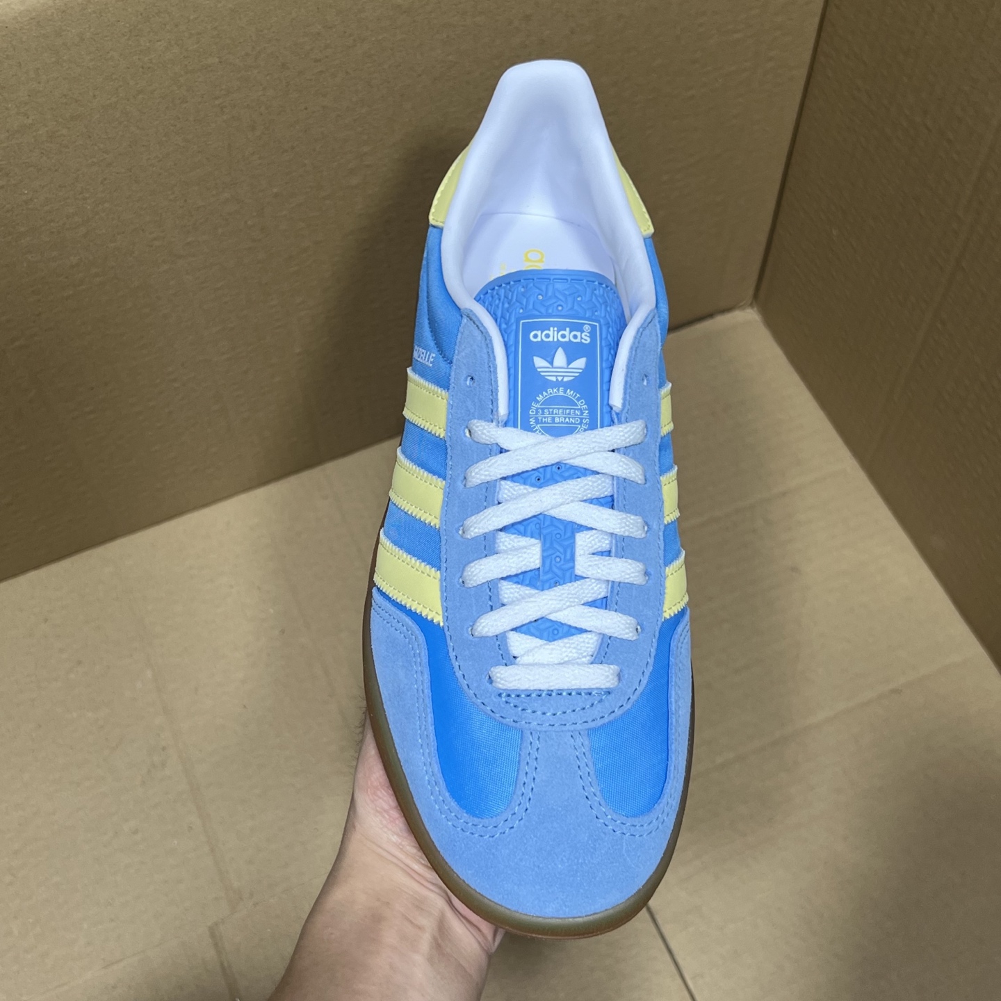  Gazelle Indoor Trainers 德训风板鞋 蓝黄生胶 IE2960  35.5-45