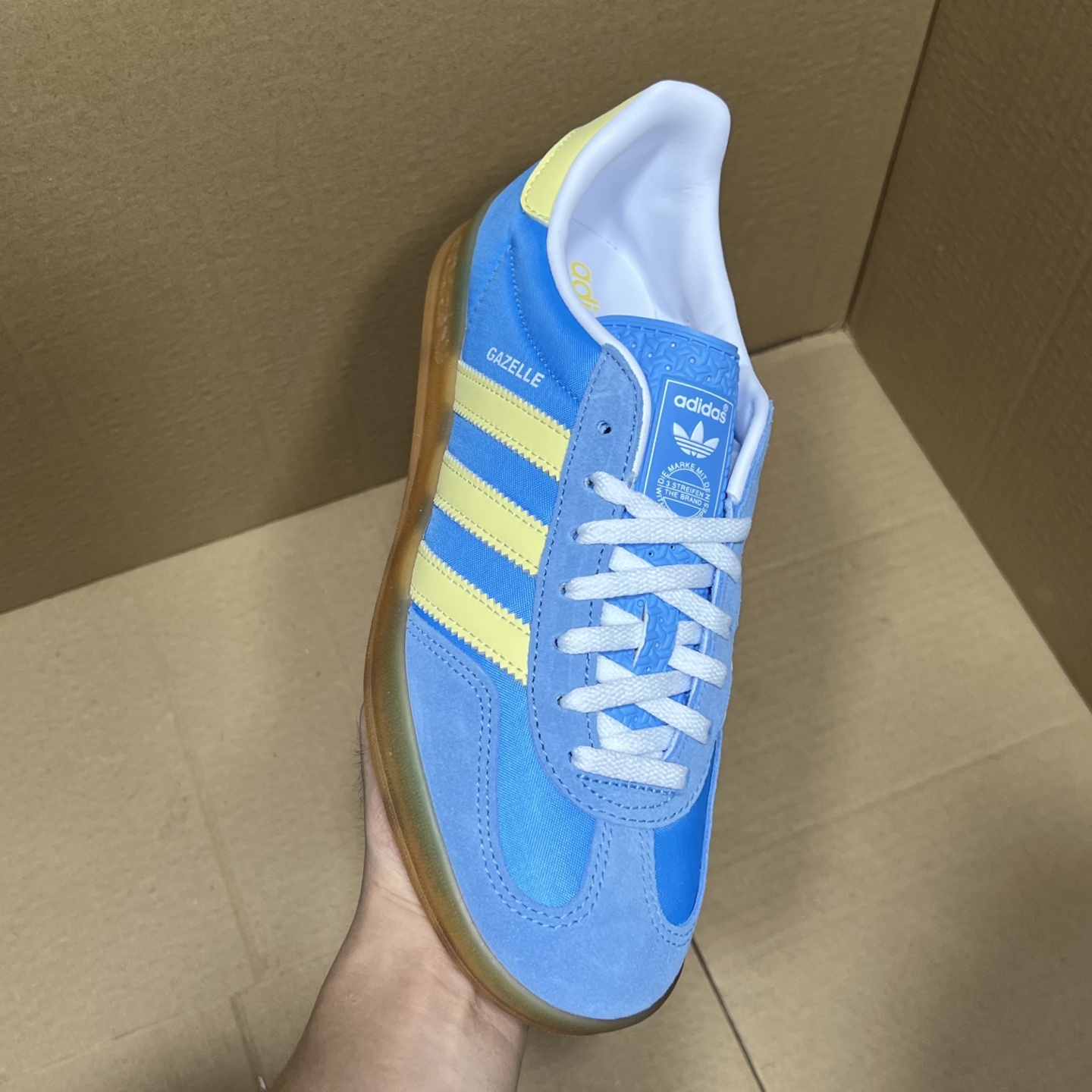  Gazelle Indoor Trainers 德训风板鞋 蓝黄生胶 IE2960  35.5-45