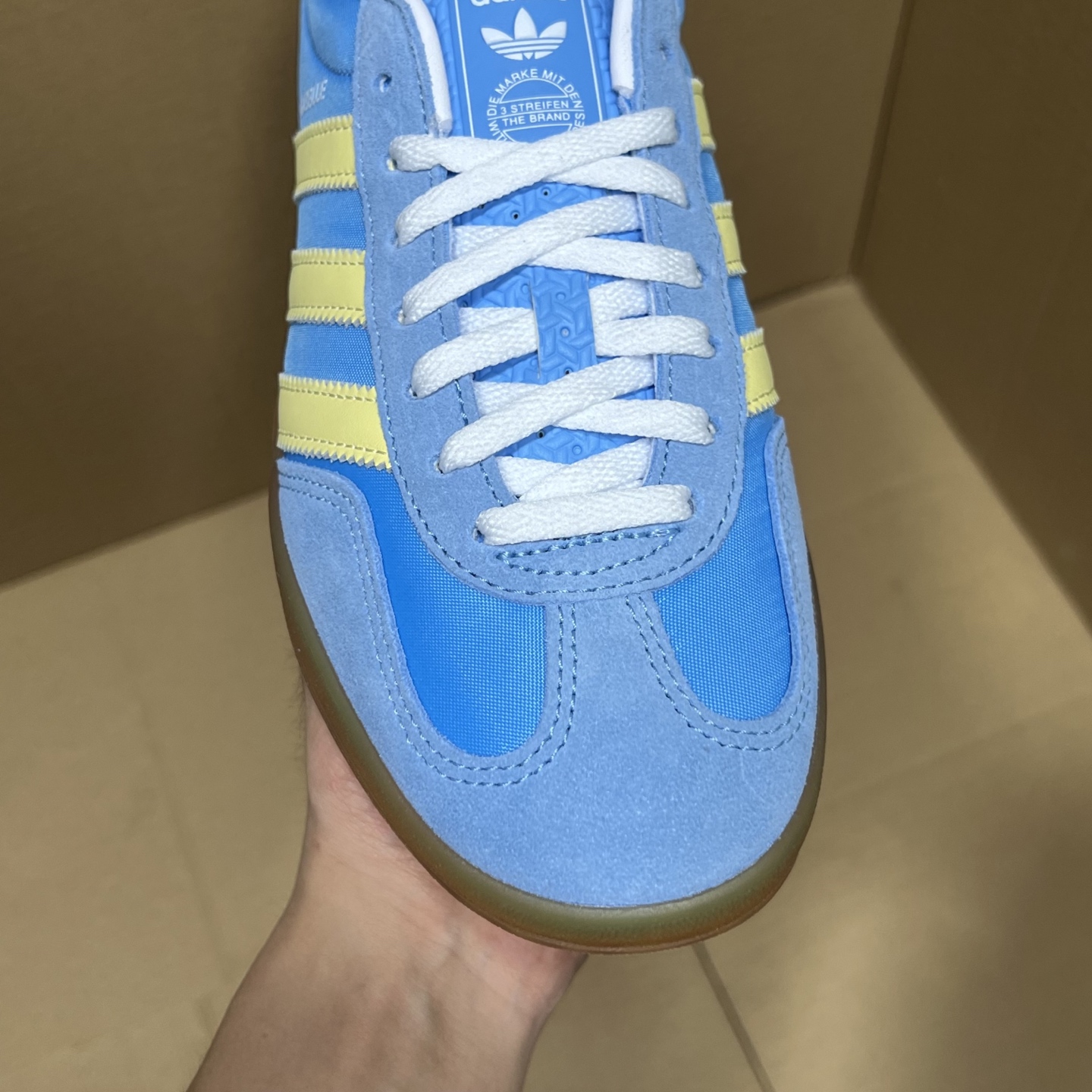  Gazelle Indoor Trainers 德训风板鞋 蓝黄生胶 IE2960  35.5-45