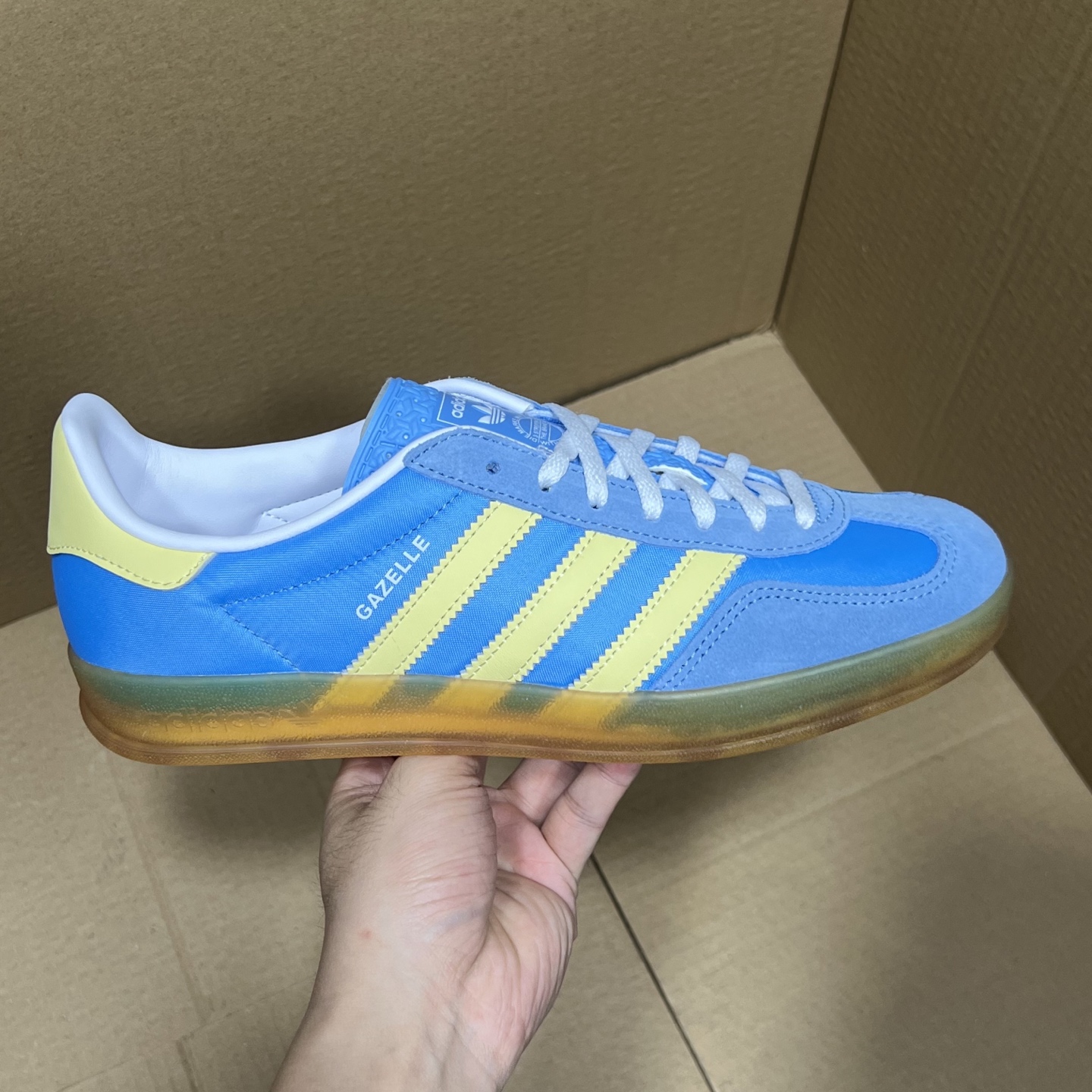  Gazelle Indoor Trainers 德训风板鞋 蓝黄生胶 IE2960  35.5-45