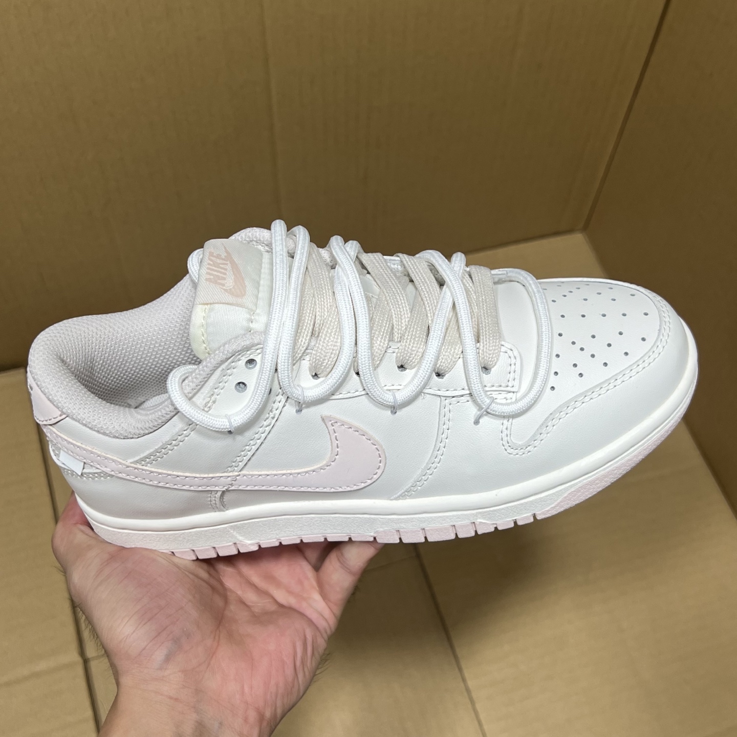 Nike Dunk Low White Grey Fog, Custom Edition Available in Multiple Sizes 6 i1758647278083 1866 0 0