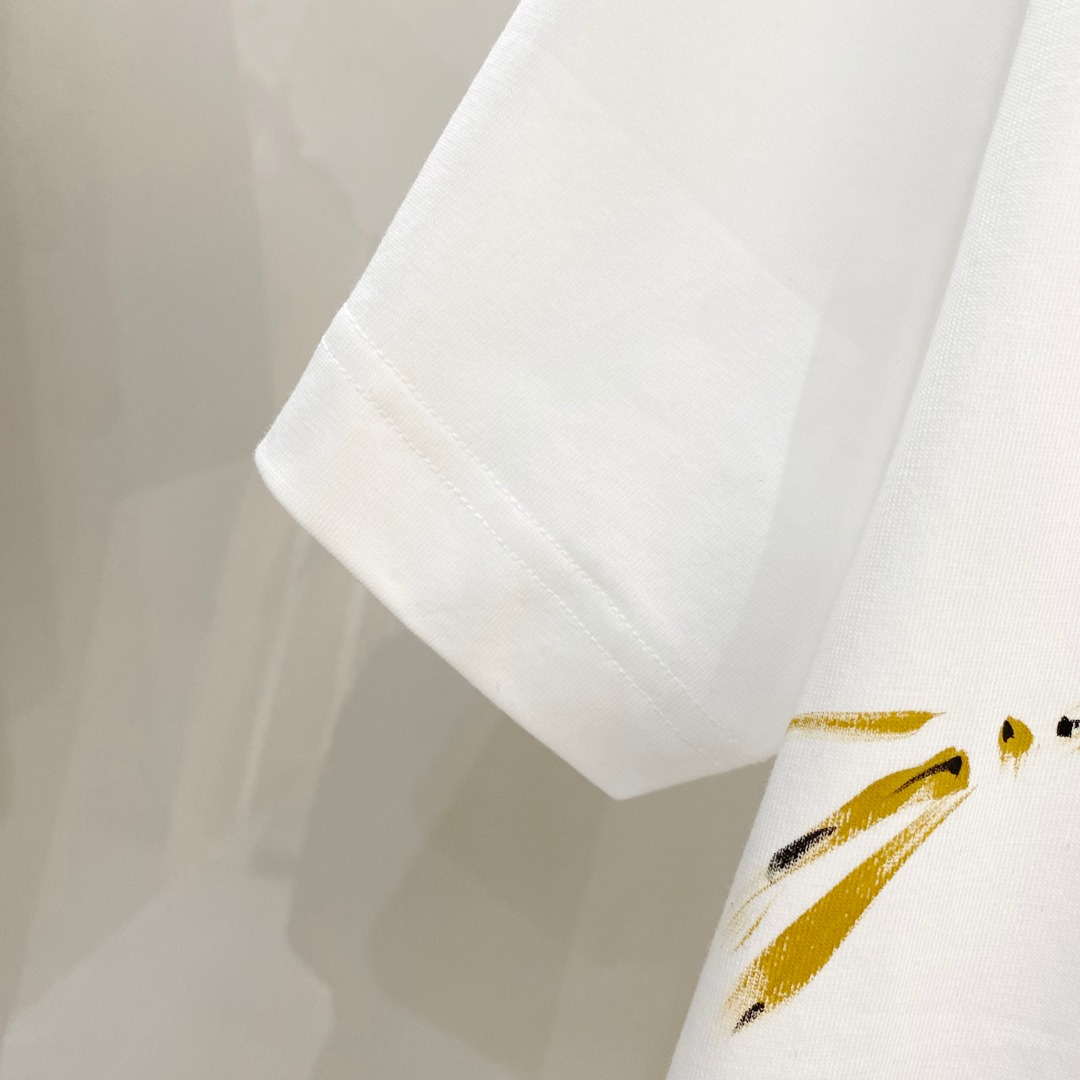  始祖鸟 2025ss春夏新款棉质圆领短袖T恤 胸前手绘涂鸦工艺 顶级丝光棉面料定制 标准版型
黑 白 