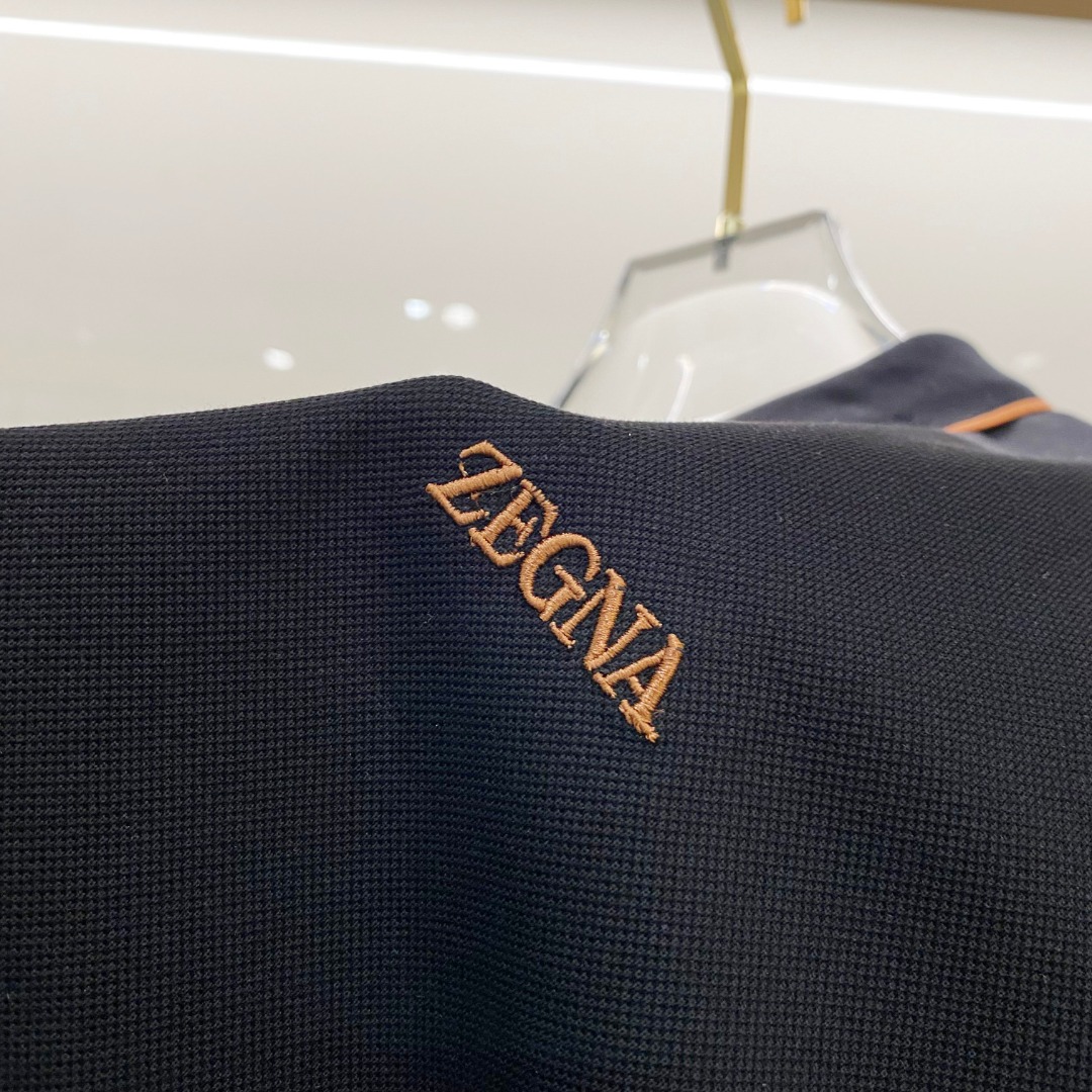  杰尼亚  2025ss夏季新款 logo男士翻领Polo衫！经典商务男款，高端男装的天花板级别的商务男