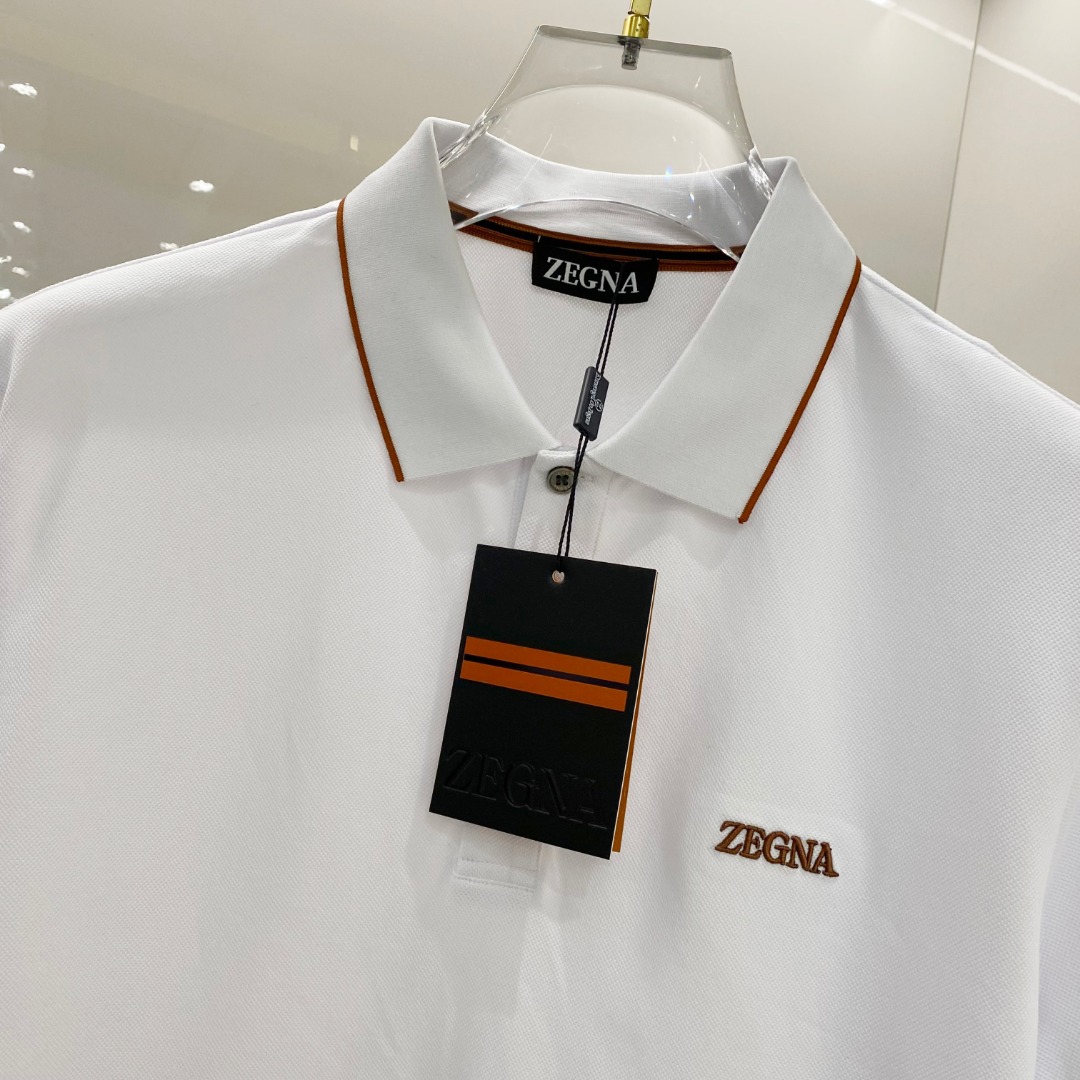  杰尼亚  2025ss夏季新款 logo男士翻领Polo衫！经典商务男款，高端男装的天花板级别的商务男