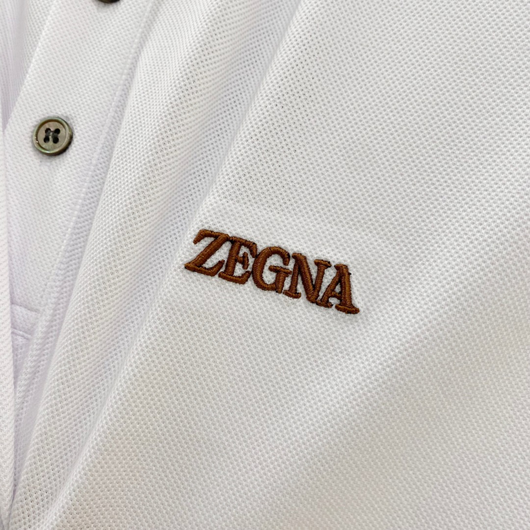  杰尼亚  2025ss夏季新款 logo男士翻领Polo衫！经典商务男款，高端男装的天花板级别的商务男