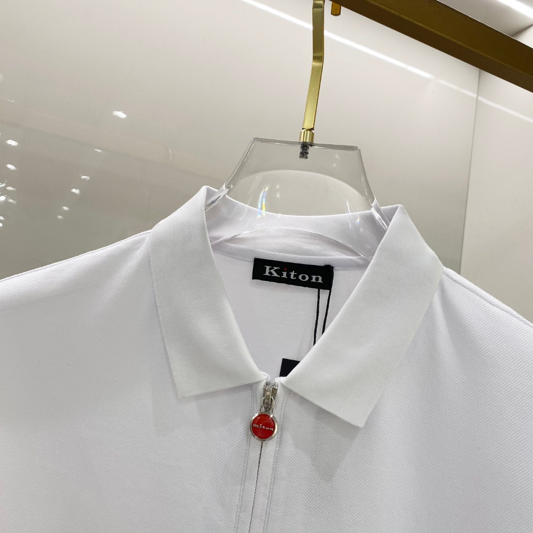  kiton 2025ss夏季新款 logo男士翻领Polo衫！经典商务男款，高端男装的天花板级别的商务