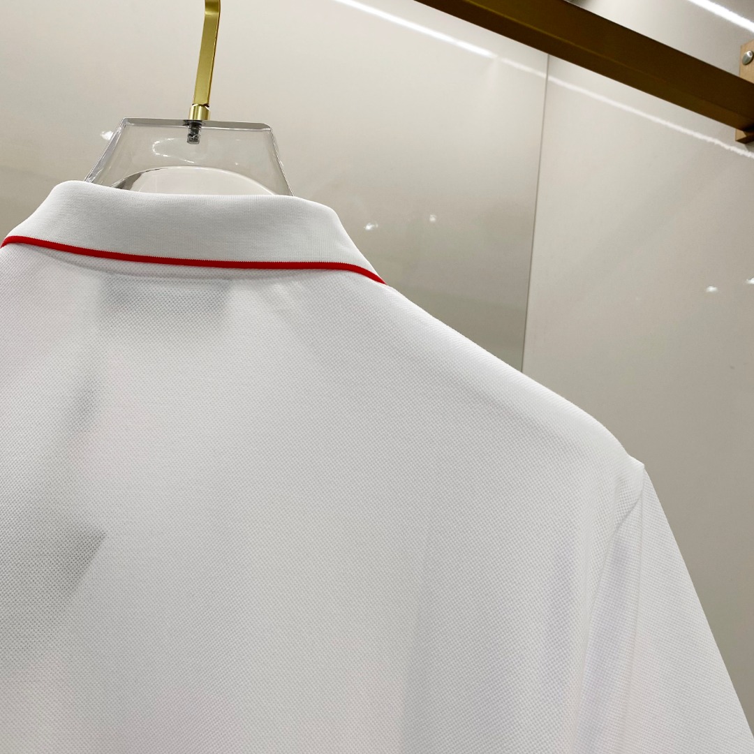  普拉达 2025ss夏季新款 logo男士翻领Polo衫！经典商务男款，高端男装的天花板级别的商务男款