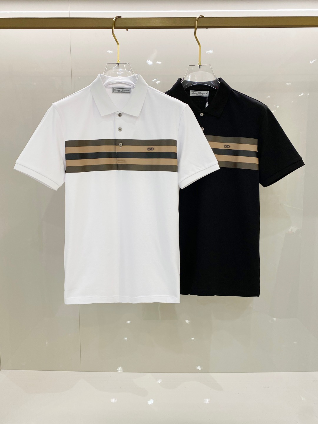  菲拉格慕 2025ss夏季新款 logo男士翻领Polo衫！经典商务男款，高端男装的天花板级别的商务男