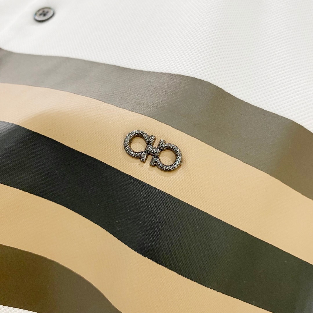  菲拉格慕 2025ss夏季新款 logo男士翻领Polo衫！经典商务男款，高端男装的天花板级别的商务男