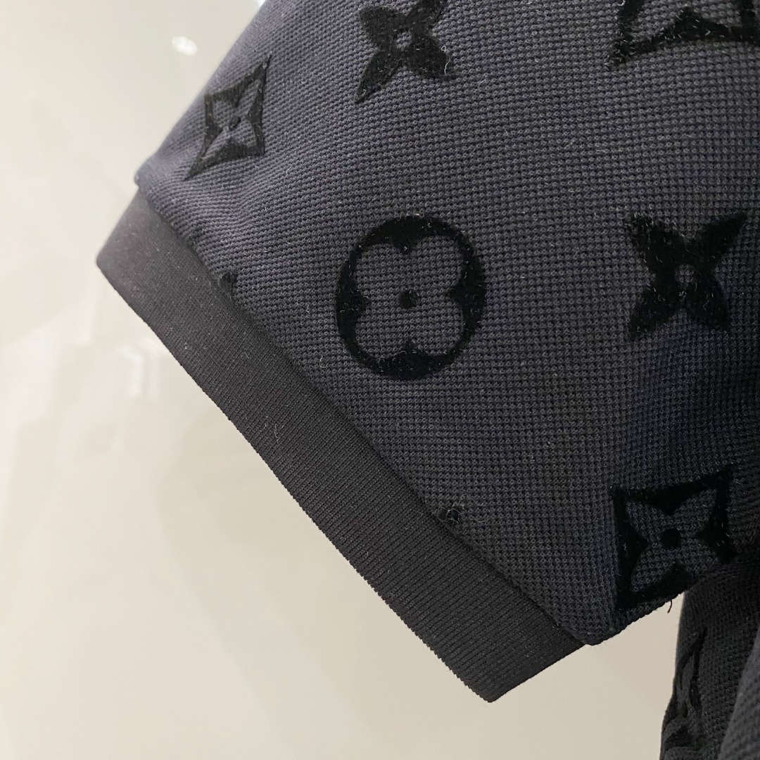  LV 2025ss夏季新款 logo男士翻领Polo衫！经典商务男款，高端男装的天花板级别的商务男款！