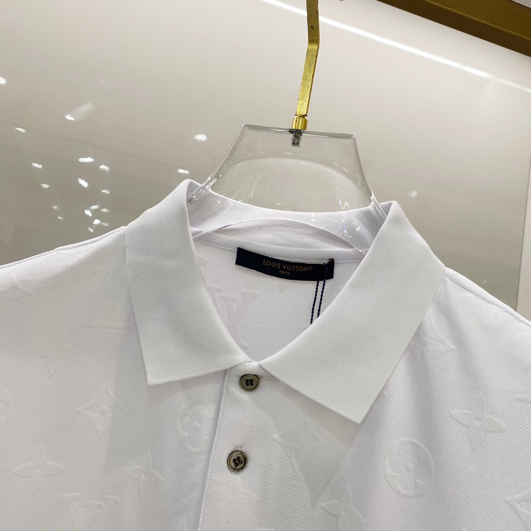  LV 2025ss夏季新款 logo男士翻领Polo衫！经典商务男款，高端男装的天花板级别的商务男款！