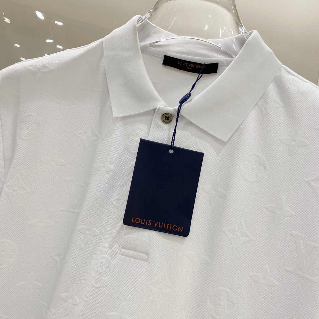  LV 2025ss夏季新款 logo男士翻领Polo衫！经典商务男款，高端男装的天花板级别的商务男款！