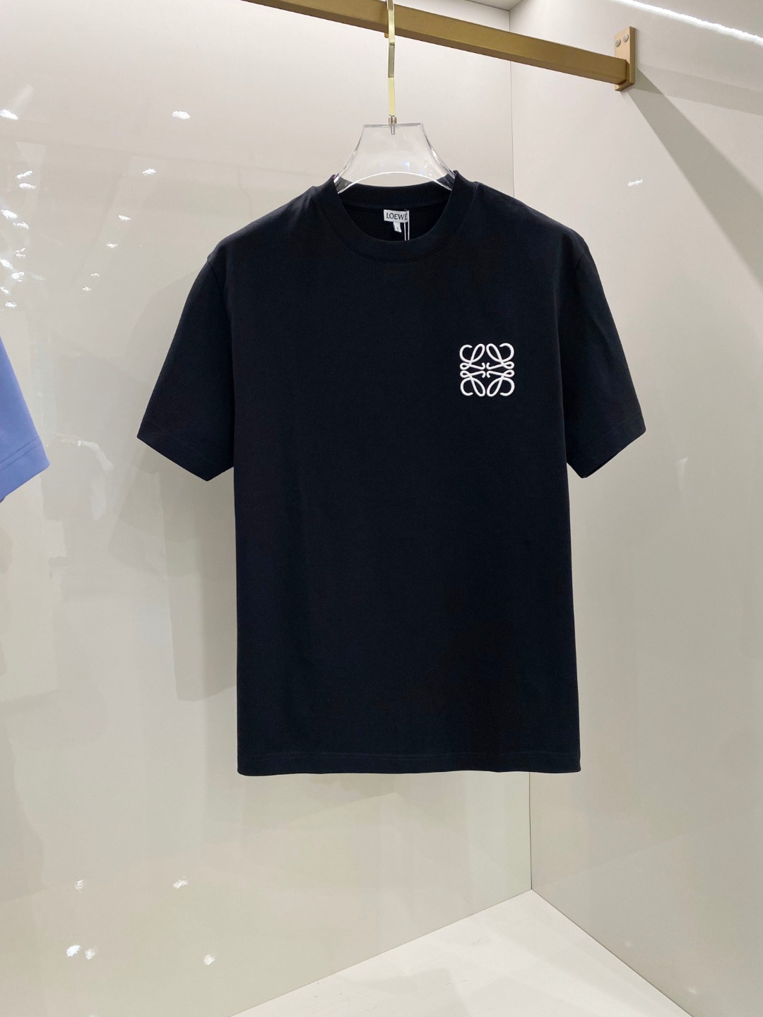  罗意威 2025早春新款男女同款👫短袖T恤，！定制专属纯棉面料，定制原版工艺螺纹，胸前重工字母logo