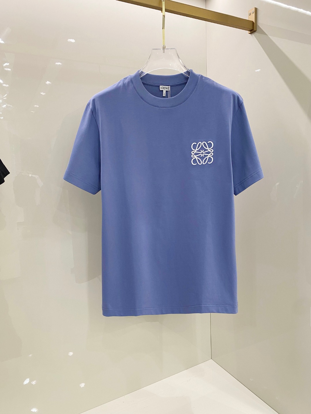  罗意威 2025早春新款男女同款👫短袖T恤，！定制专属纯棉面料，定制原版工艺螺纹，胸前重工字母logo