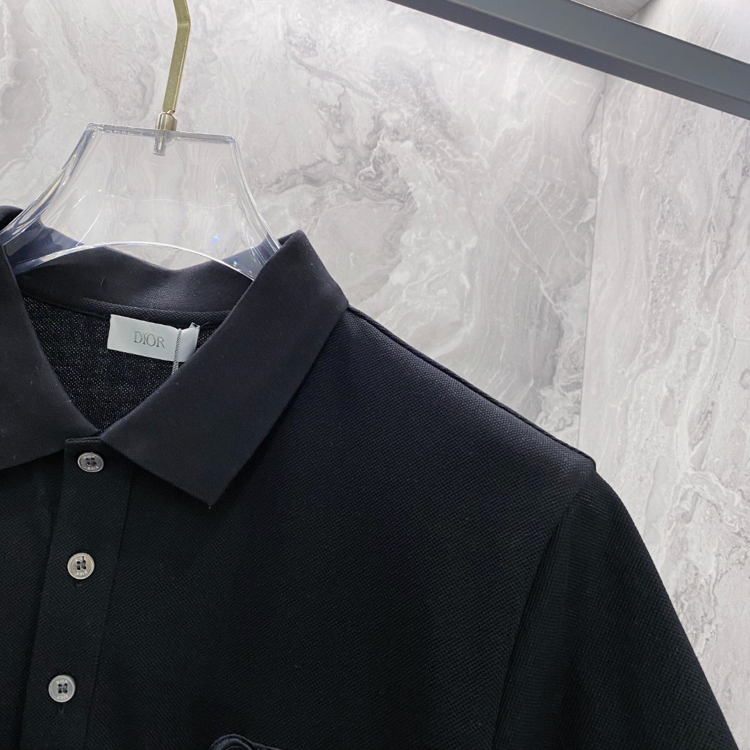 迪奥 2026ss夏季新款 logo男士翻领Polo衫！经典商务男款，高端男装的天花板级别的商务男款！简