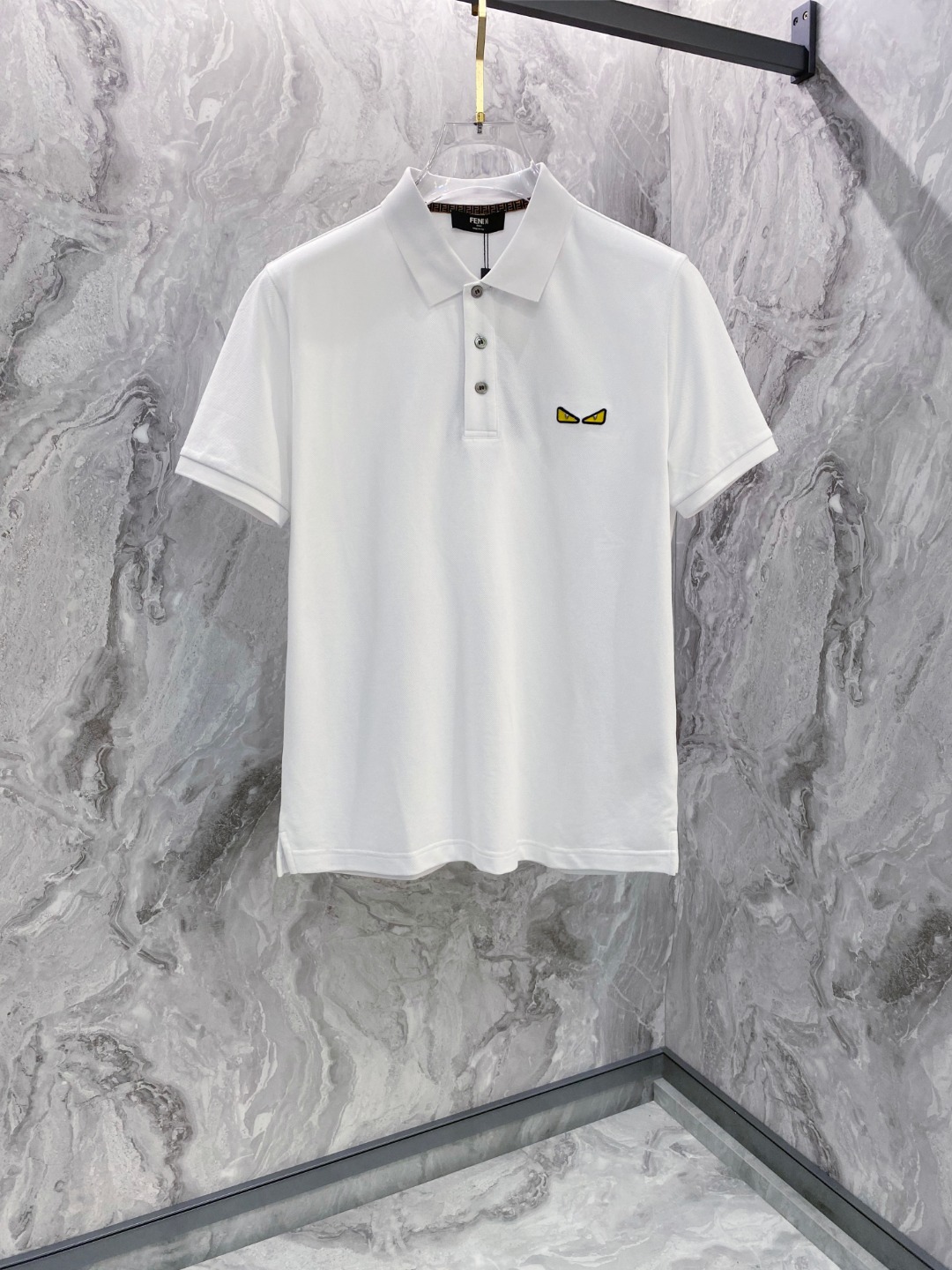 芬迪 2026ss夏季新款 logo男士翻领Polo衫！经典商务男款，高端男装的天花板级别的商务男款！简
