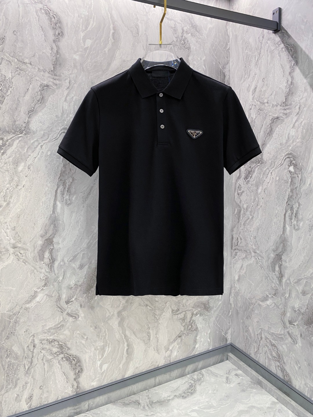 普拉达 2026ss夏季新款 logo男士翻领Polo衫！经典商务男款，高端男装的天花板级别的商务男款！