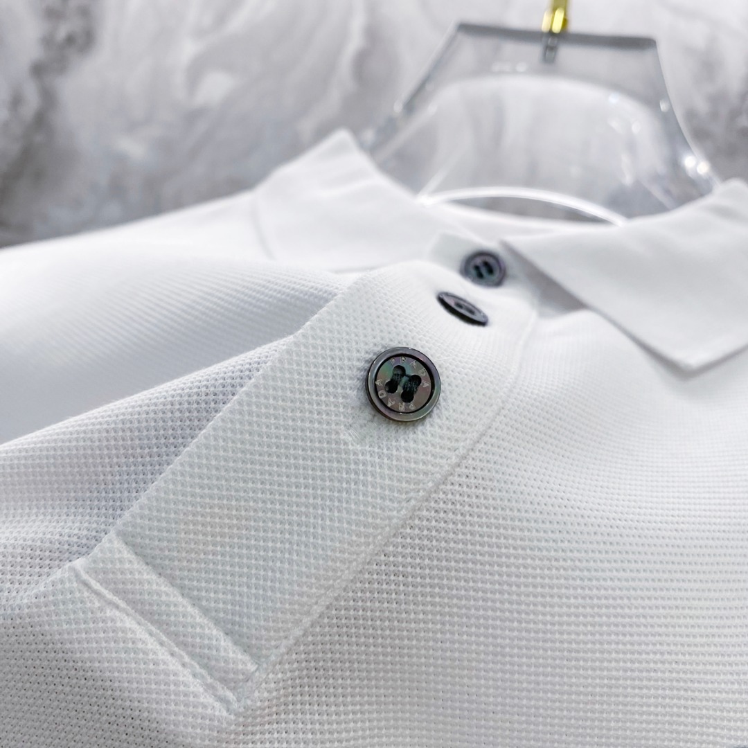 普拉达 2026ss夏季新款 logo男士翻领Polo衫！经典商务男款，高端男装的天花板级别的商务男款！