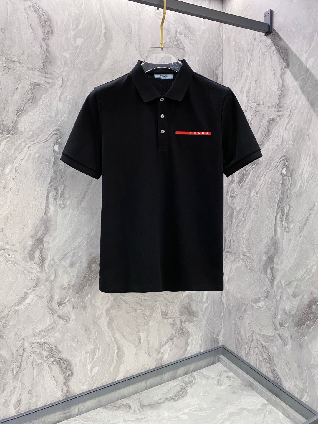 普拉达 2026ss夏季新款 logo男士翻领Polo衫！经典商务男款，高端男装的天花板级别的商务男款！
