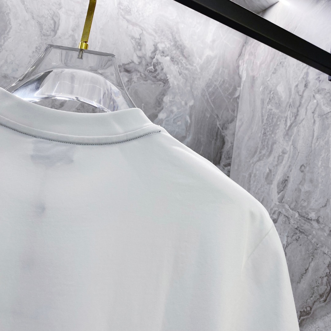 蒙口 2026夏装新款男女同款👫短袖T恤，！定制专属纯棉面料，定制原版工艺螺纹，胸前重工字母logo工艺