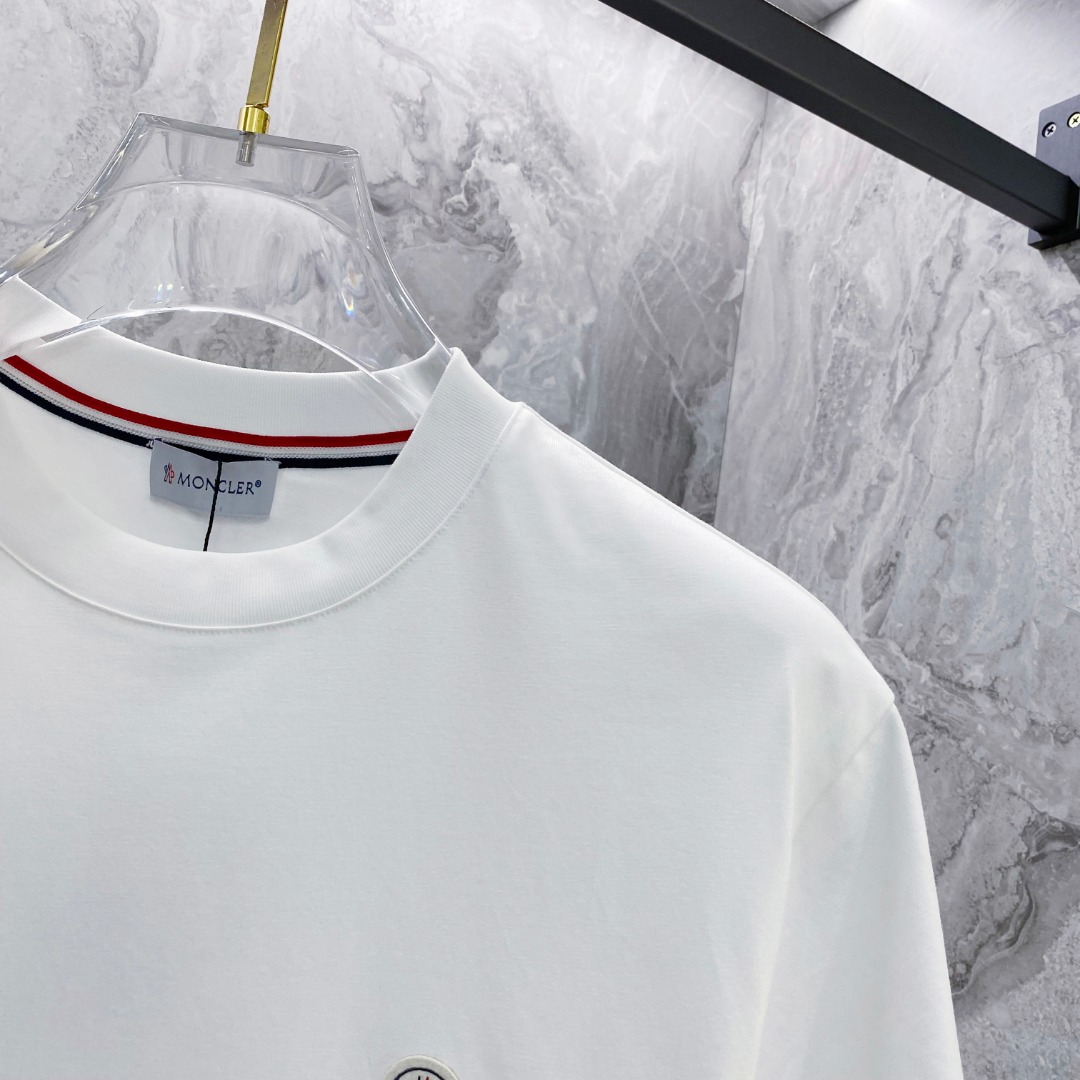 蒙口 2026夏装新款男女同款👫短袖T恤，！定制专属纯棉面料，定制原版工艺螺纹，胸前重工字母logo工艺