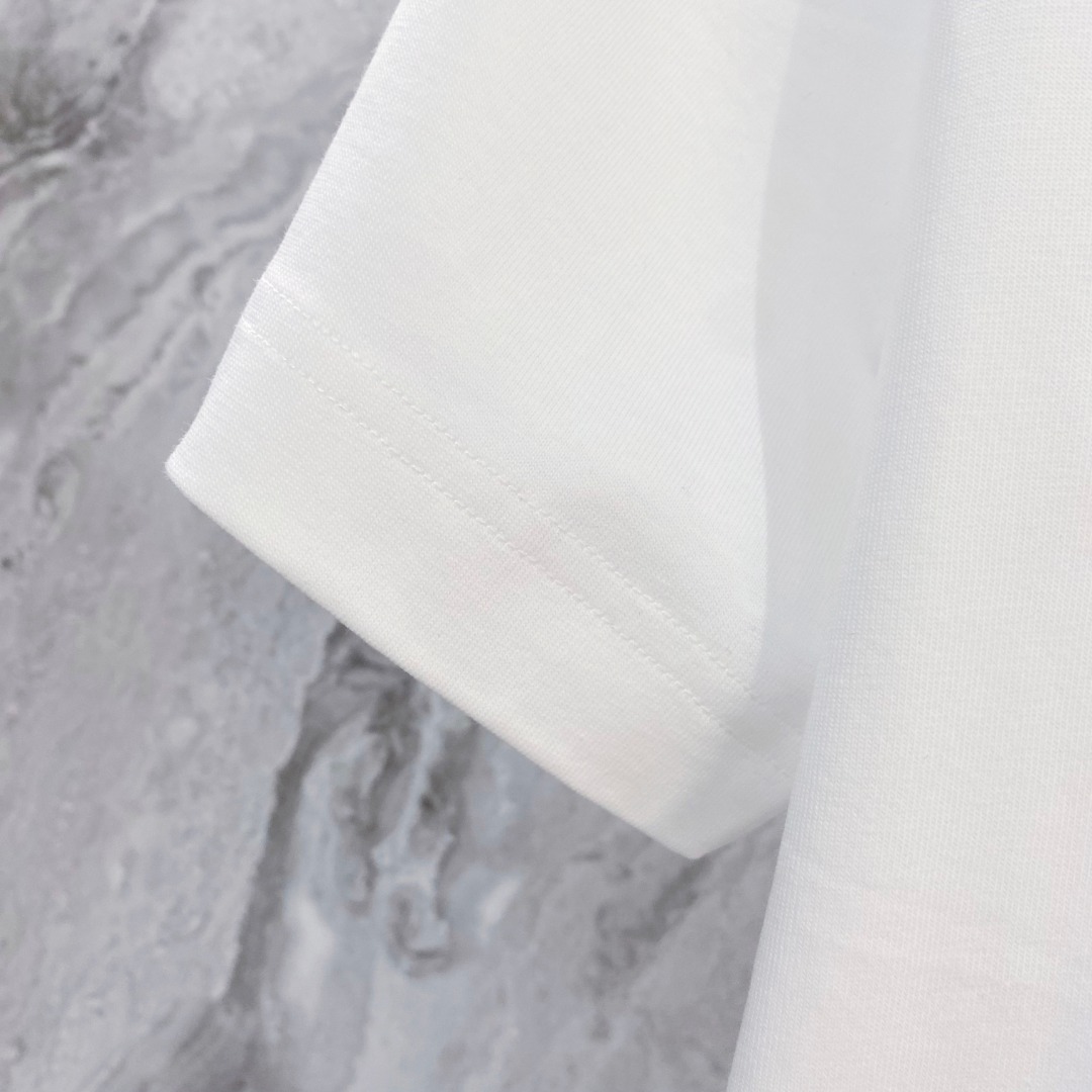 蒙口 2026夏装新款男女同款👫短袖T恤，！定制专属纯棉面料，定制原版工艺螺纹，胸前重工字母logo工艺