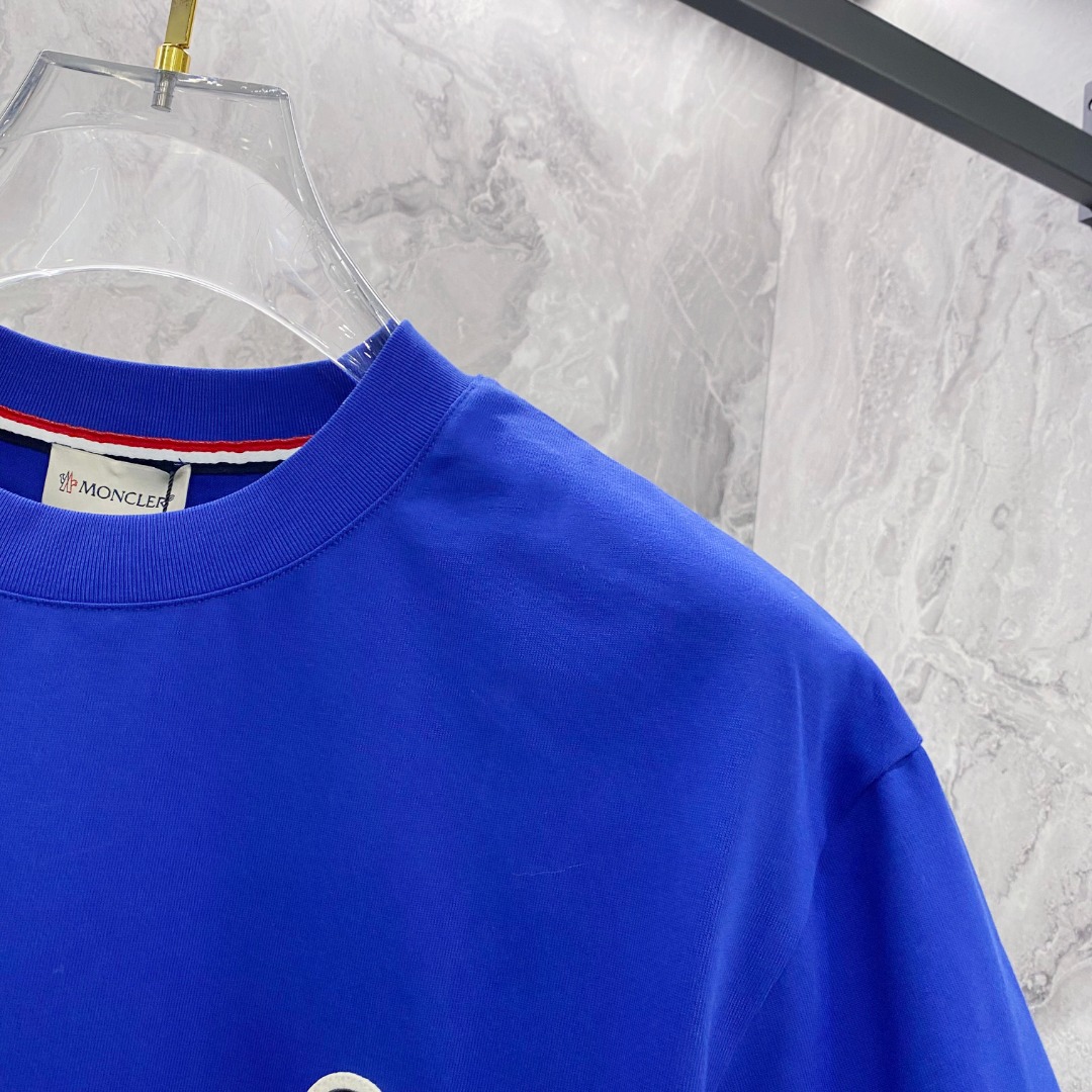 蒙口 2026夏装新款男女同款👫短袖T恤，！定制专属纯棉面料，定制原版工艺螺纹，胸前重工字母logo工艺