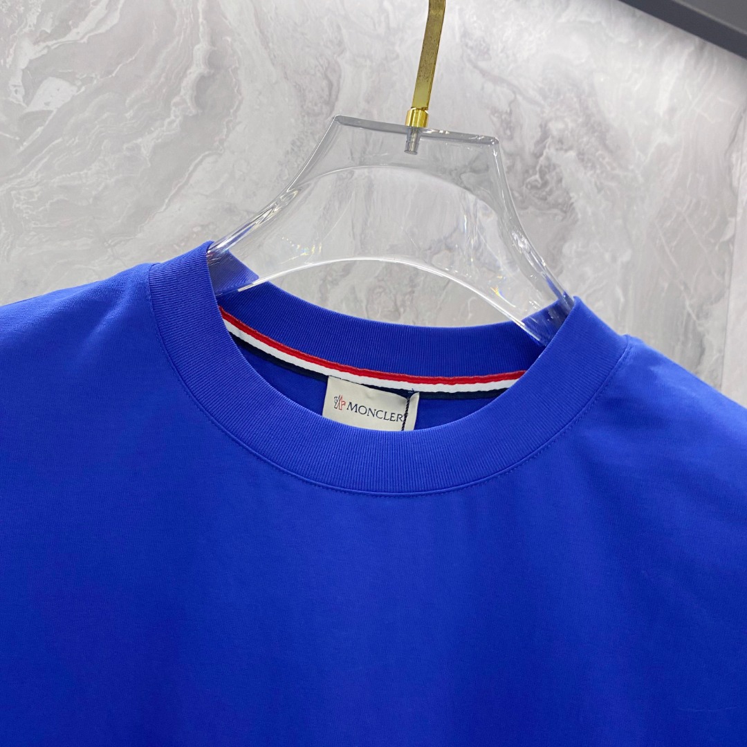 蒙口 2026夏装新款男女同款👫短袖T恤，！定制专属纯棉面料，定制原版工艺螺纹，胸前重工字母logo工艺