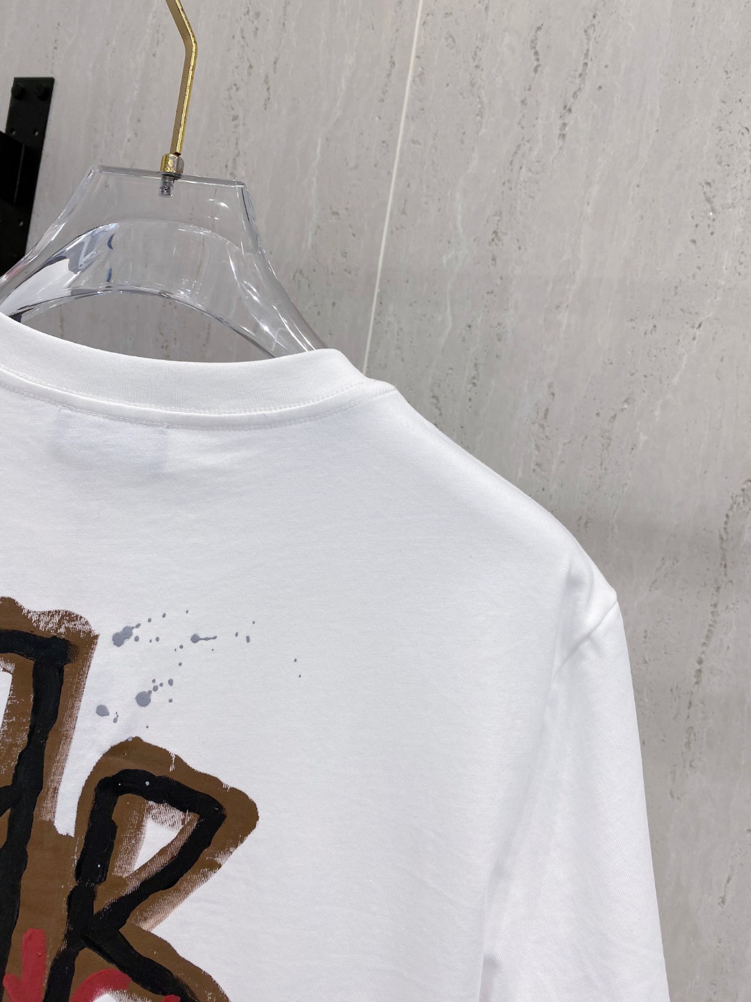 巴黎世*BALENCIAGA 25SS春夏新款首发专柜最新款短袖圆领T恤 手绘高端订制 设计前卫时尚！品