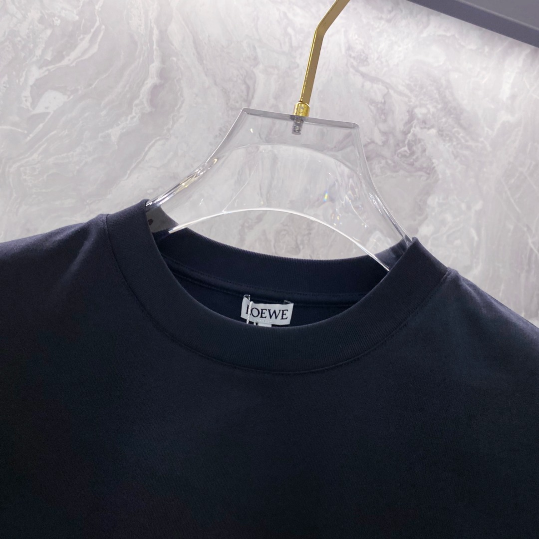 罗意威 夏装新款男女同款👫短袖T恤，！定制专属纯棉面料，定制原版工艺螺纹，胸前重工字母logo工艺设计！