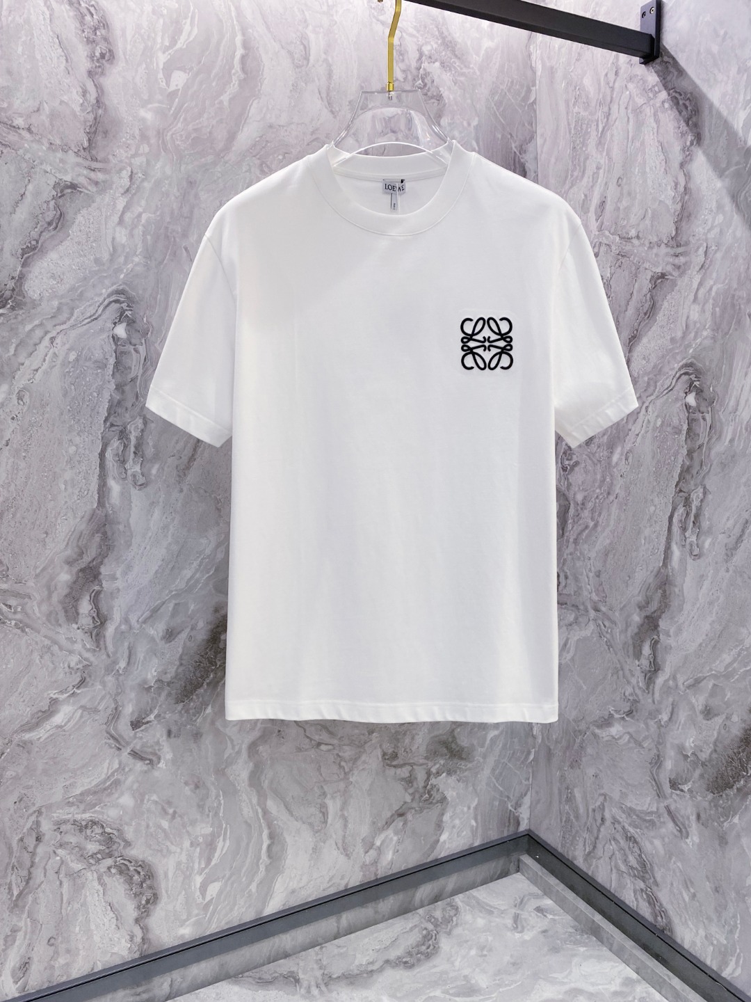 罗意威 夏装新款男女同款👫短袖T恤，！定制专属纯棉面料，定制原版工艺螺纹，胸前重工字母logo工艺设计！