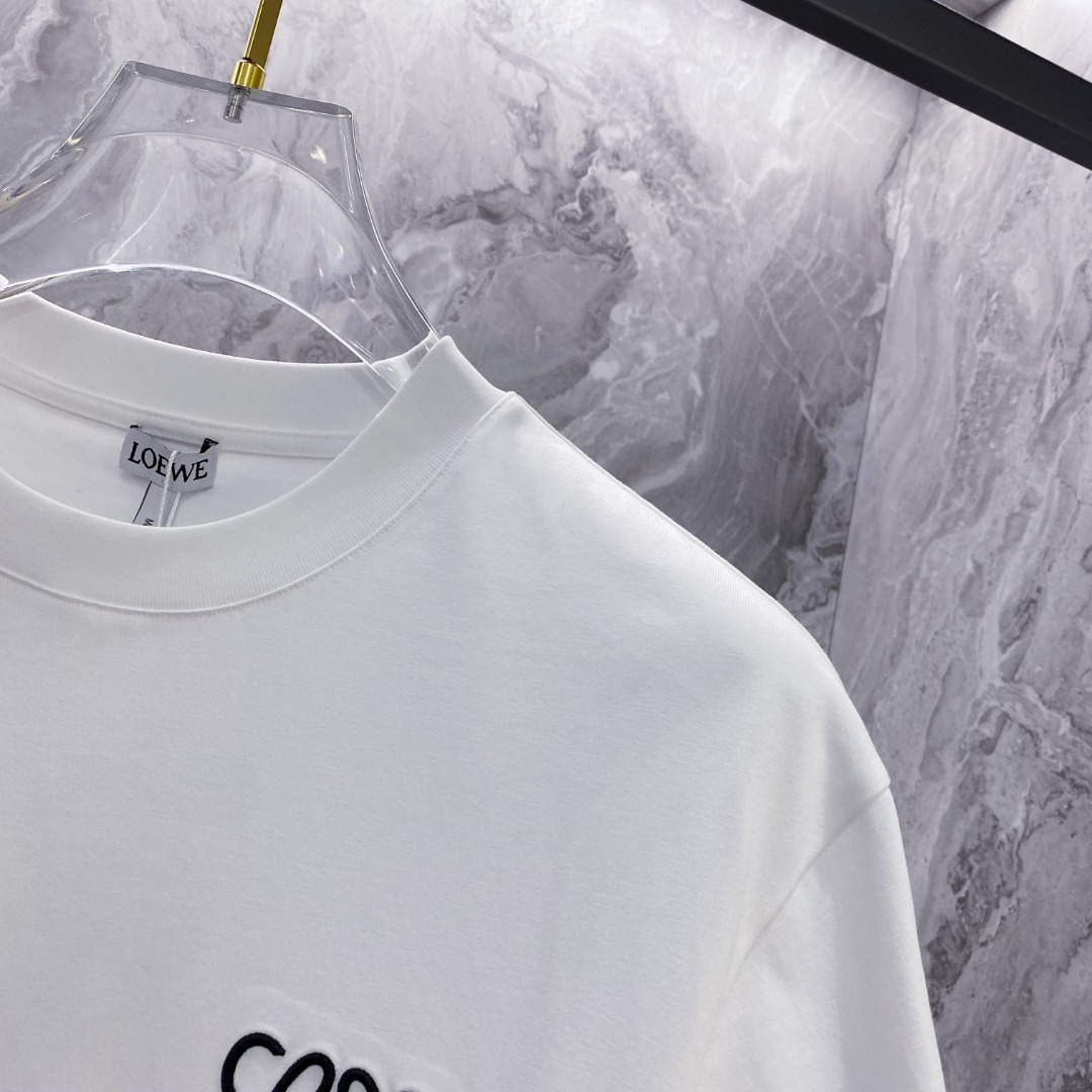 罗意威 夏装新款男女同款👫短袖T恤，！定制专属纯棉面料，定制原版工艺螺纹，胸前重工字母logo工艺设计！