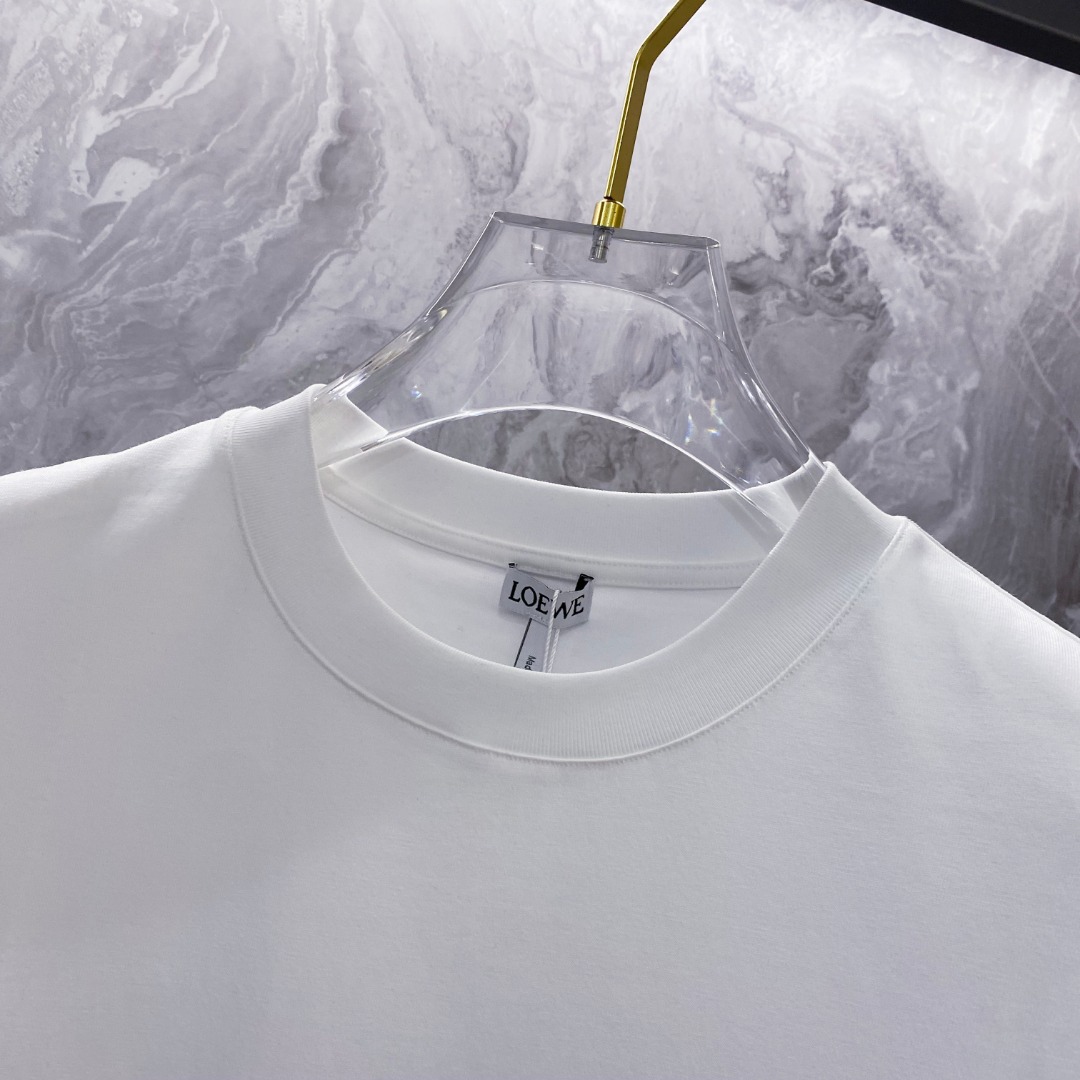 罗意威 夏装新款男女同款👫短袖T恤，！定制专属纯棉面料，定制原版工艺螺纹，胸前重工字母logo工艺设计！