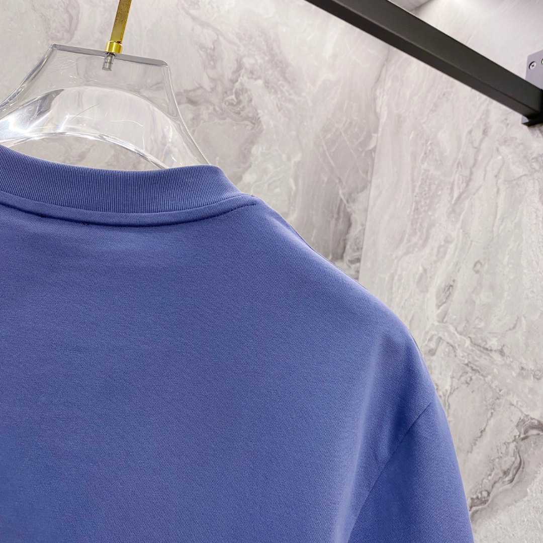 罗意威 夏装新款男女同款👫短袖T恤，！定制专属纯棉面料，定制原版工艺螺纹，胸前重工字母logo工艺设计！